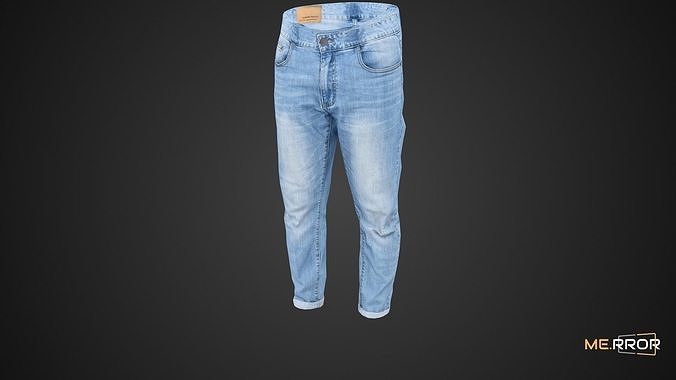 Game Ready Male Jean Low-poly 3D model