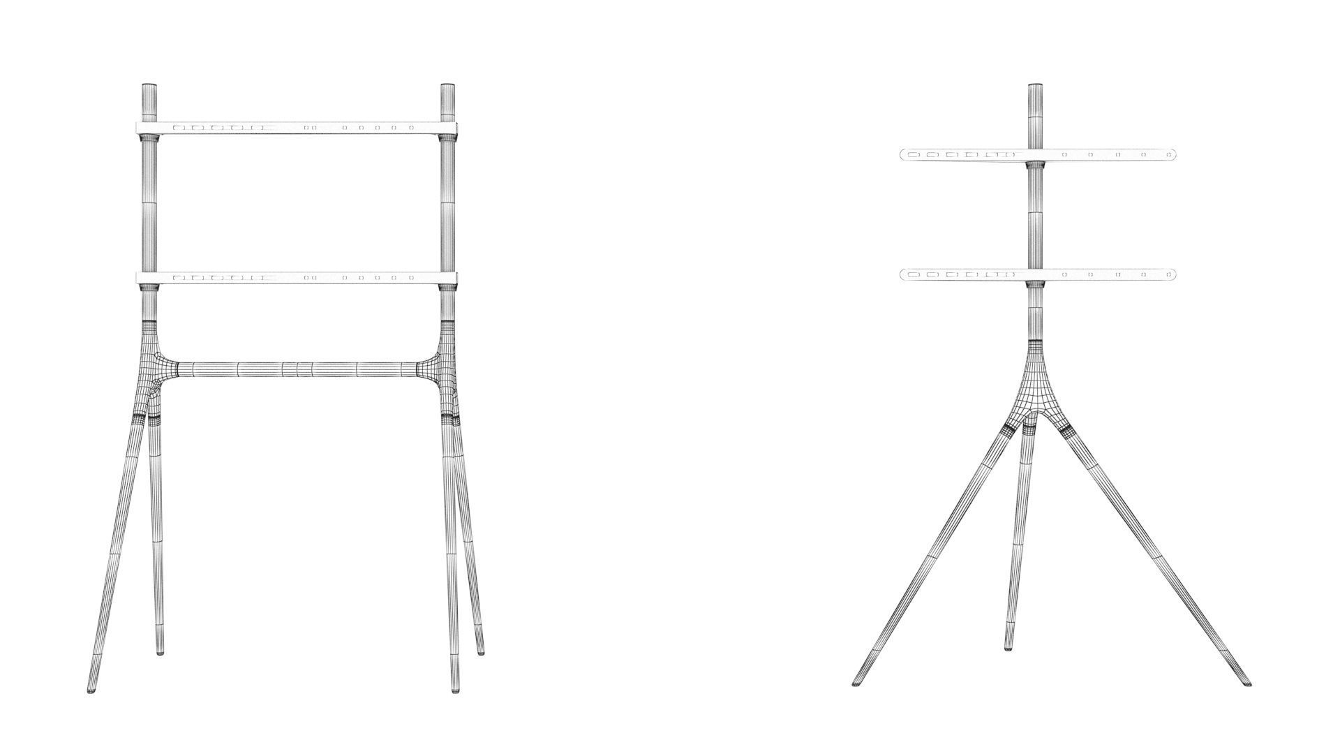 Kanva Quad and Tripod TV Stand - Prism Plus 3D model_22