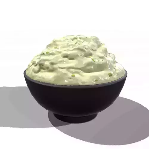 Mashed Potato Low-poly 3D model