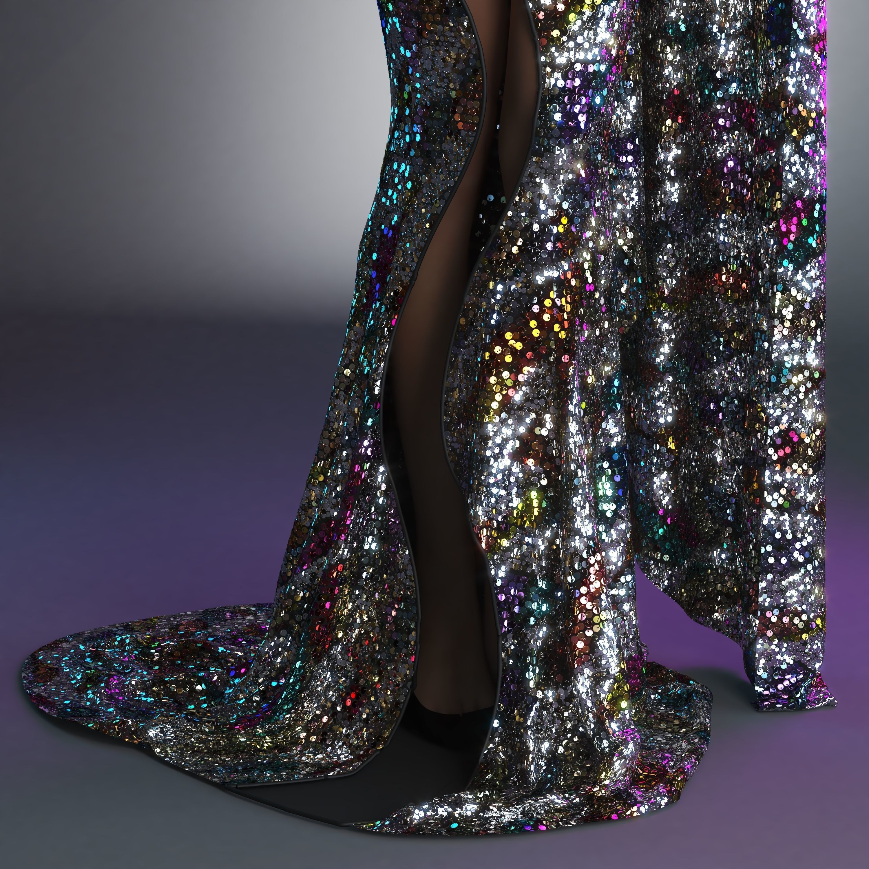 Seven PBR sequin texture 4K  and work on all 3D Software Texture_17