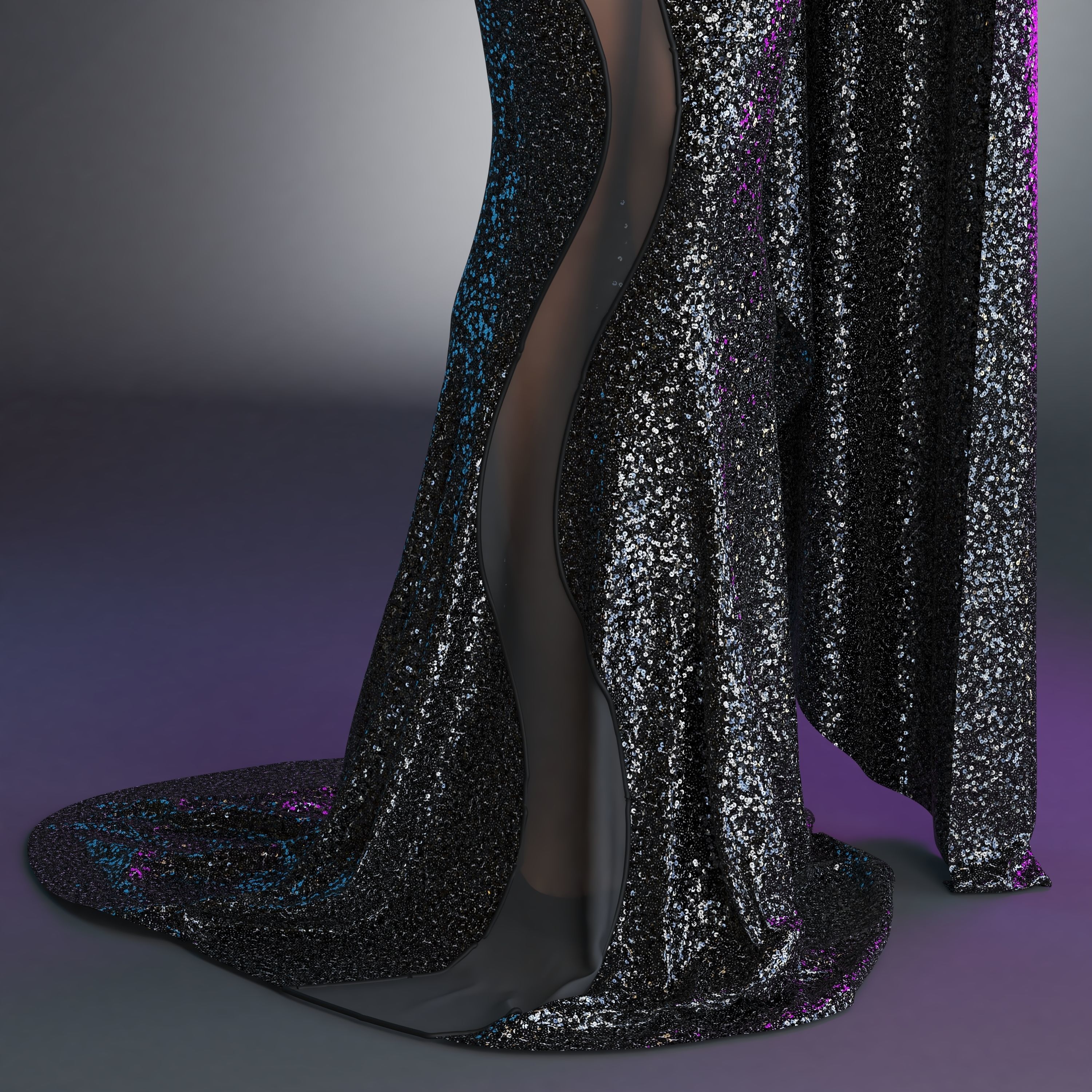 Seven PBR sequin texture 4K  and work on all 3D Software Texture_27
