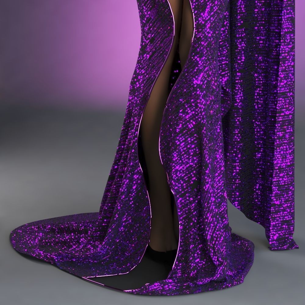 Seven PBR sequin texture 4K  and work on all 3D Software Texture_10