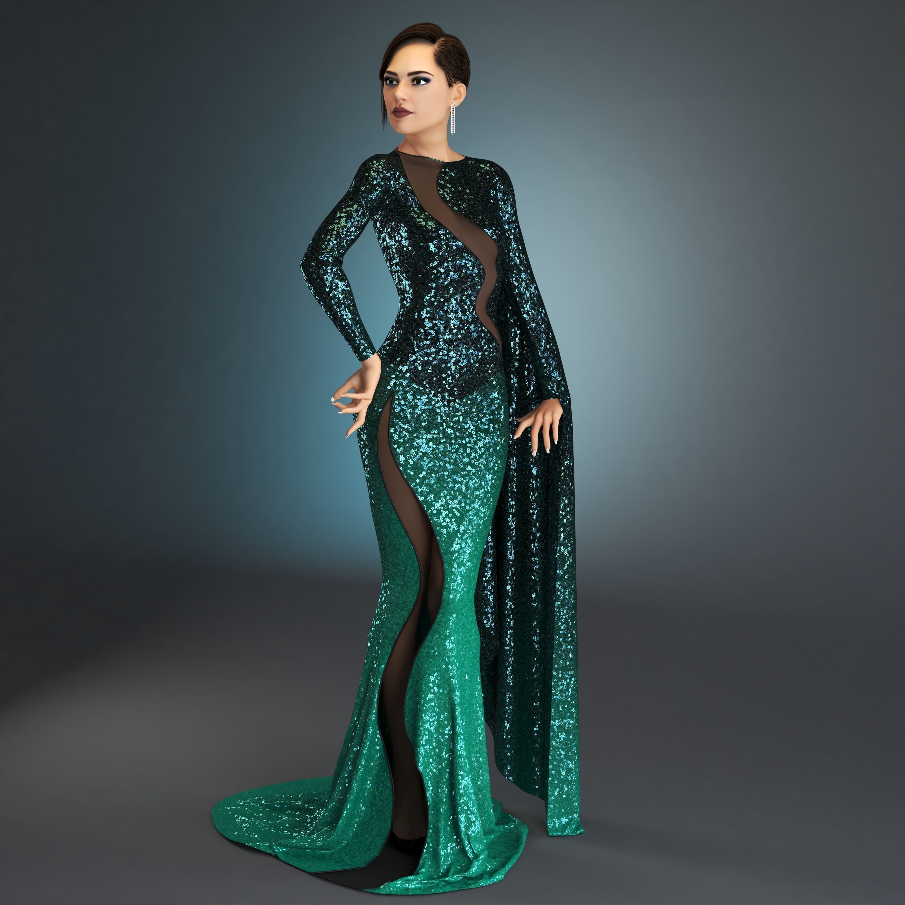 Seven PBR sequin texture 4K  and work on all 3D Software Texture_34