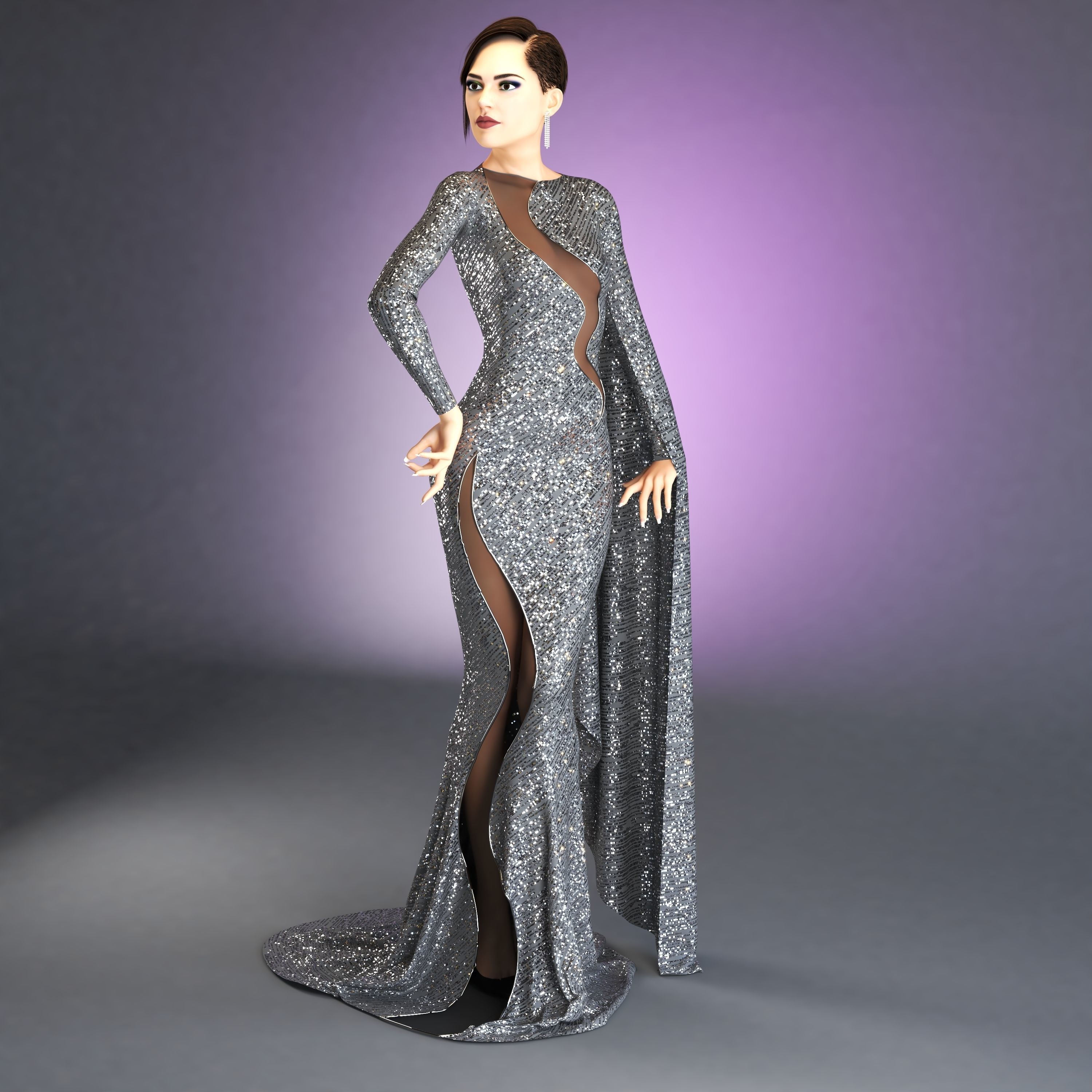 Seven PBR sequin texture 4K  and work on all 3D Software Texture_11