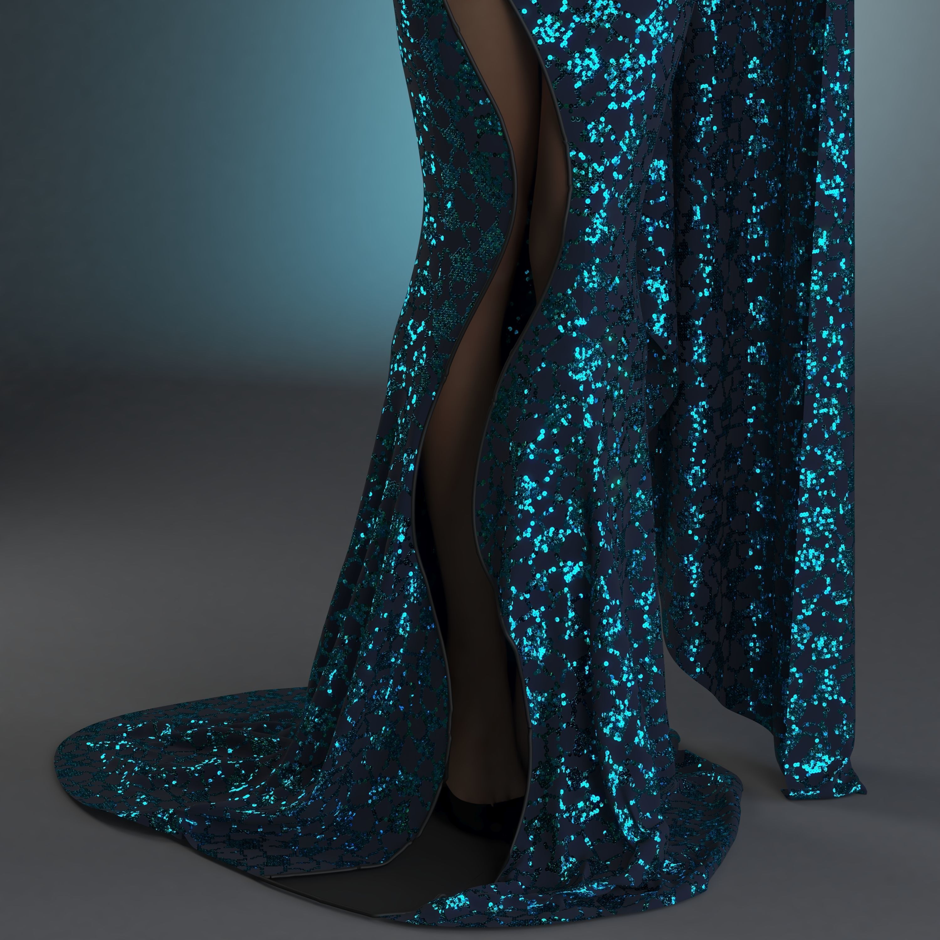 Seven PBR sequin texture 4K  and work on all 3D Software Texture_30