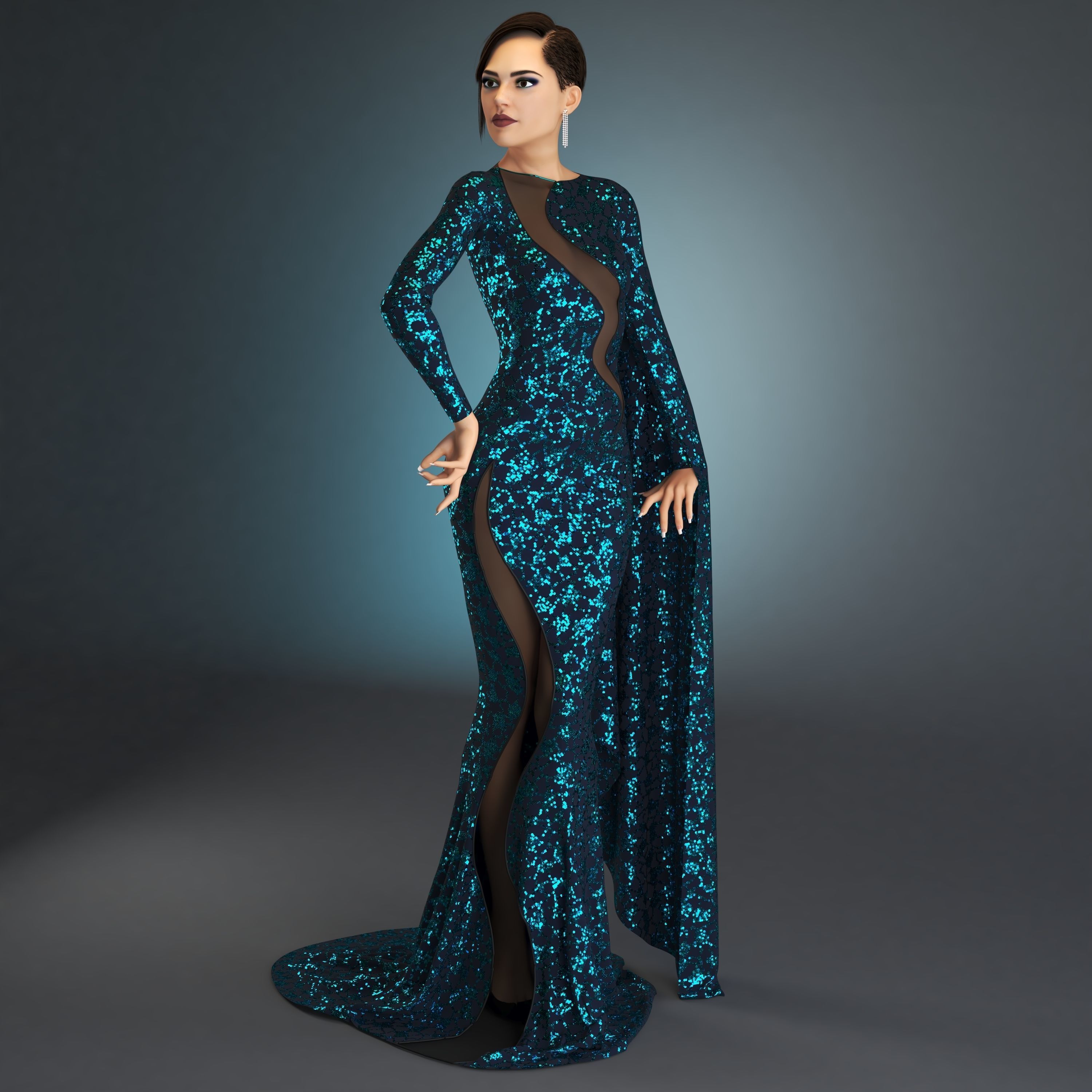 Seven PBR sequin texture 4K  and work on all 3D Software Texture_29