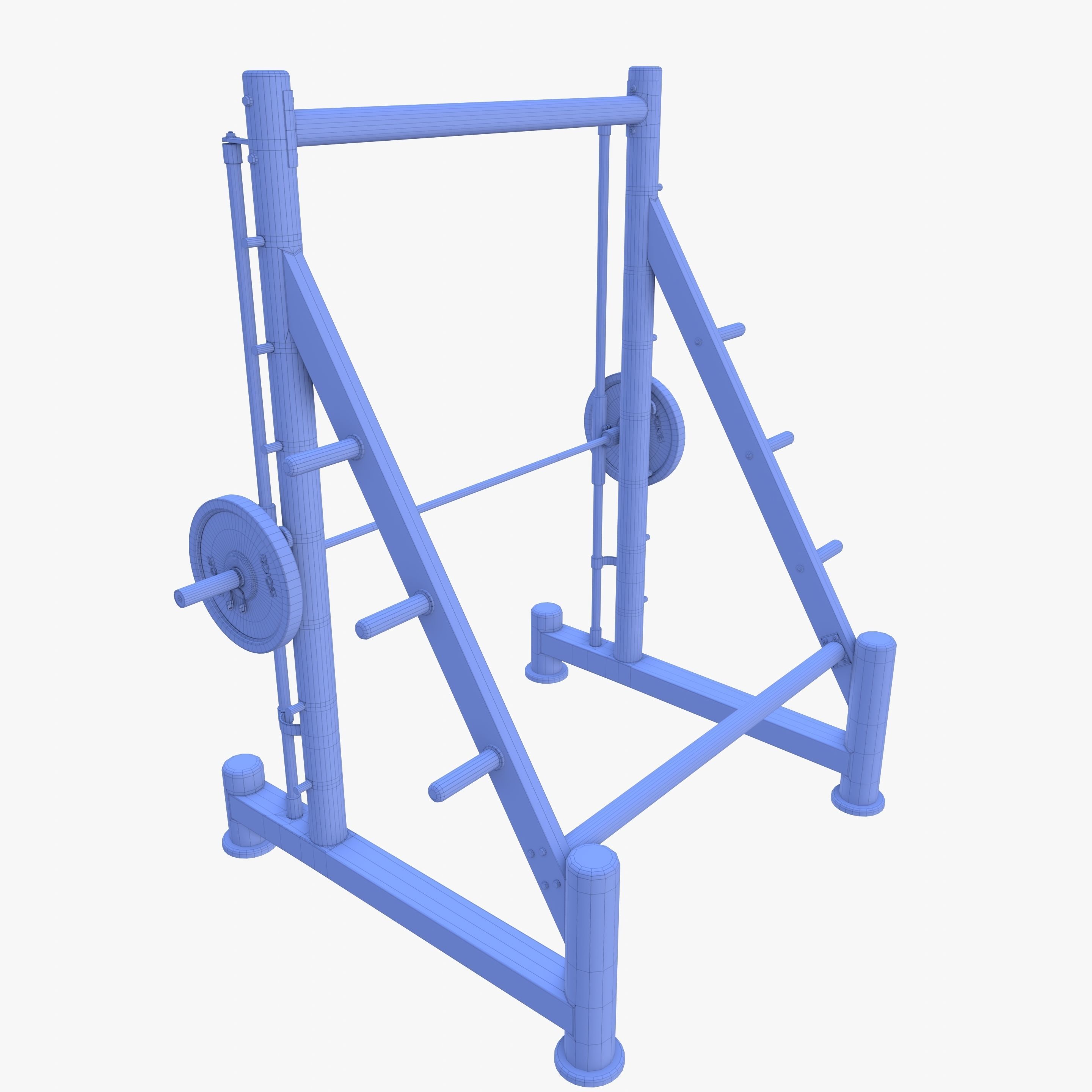 Smith machine 3D model_12