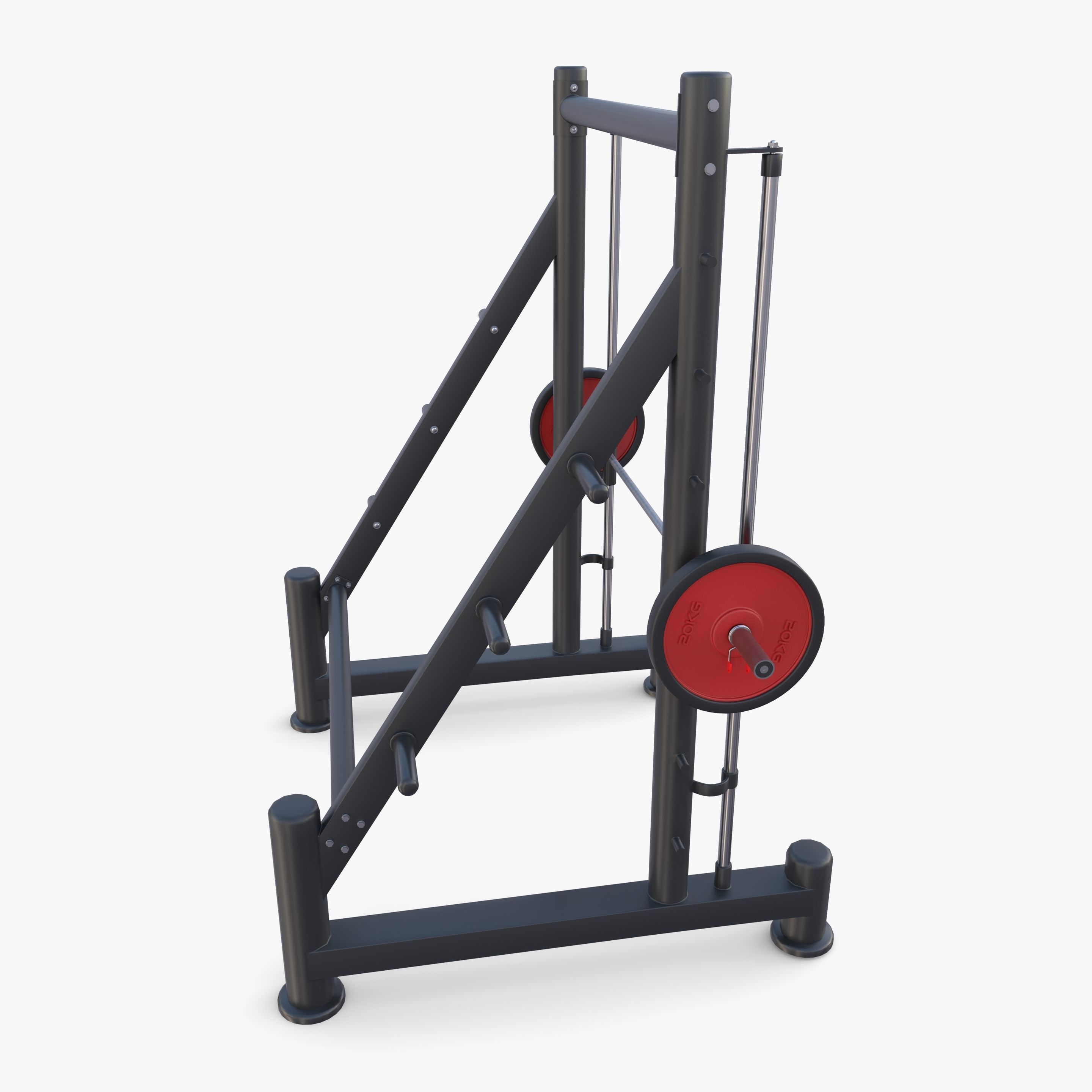 Smith machine 3D model_6