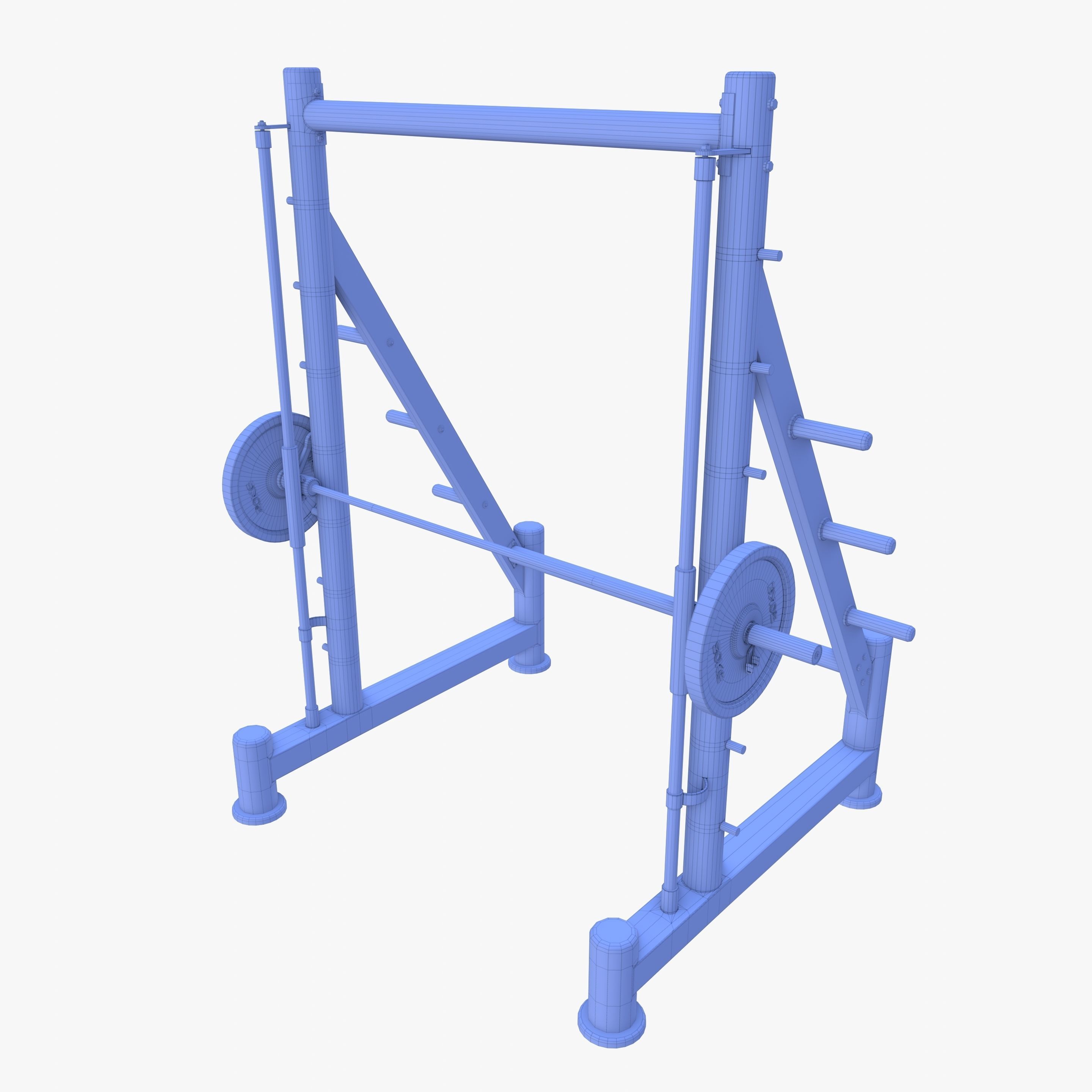 Smith machine 3D model_10
