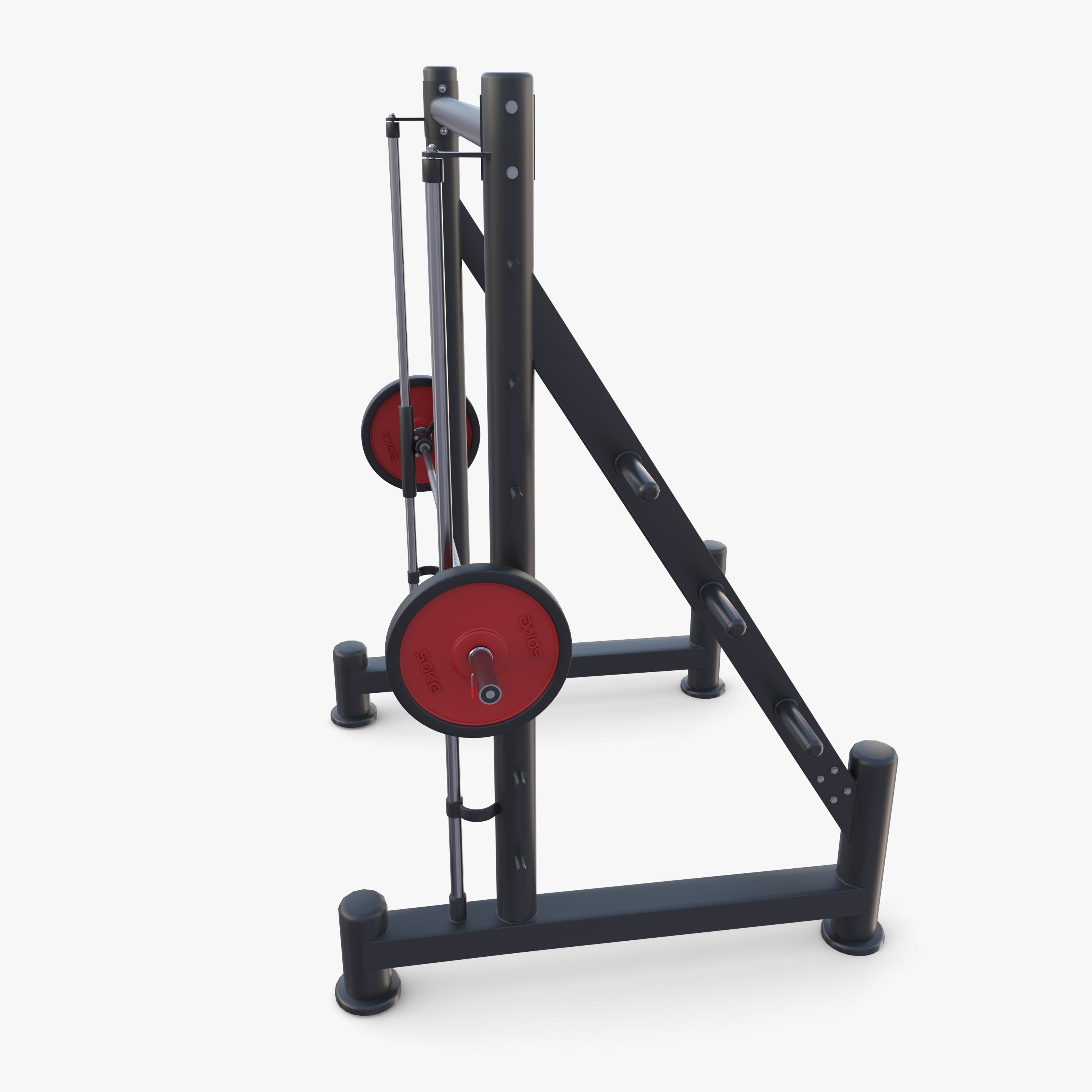Smith machine 3D model_1
