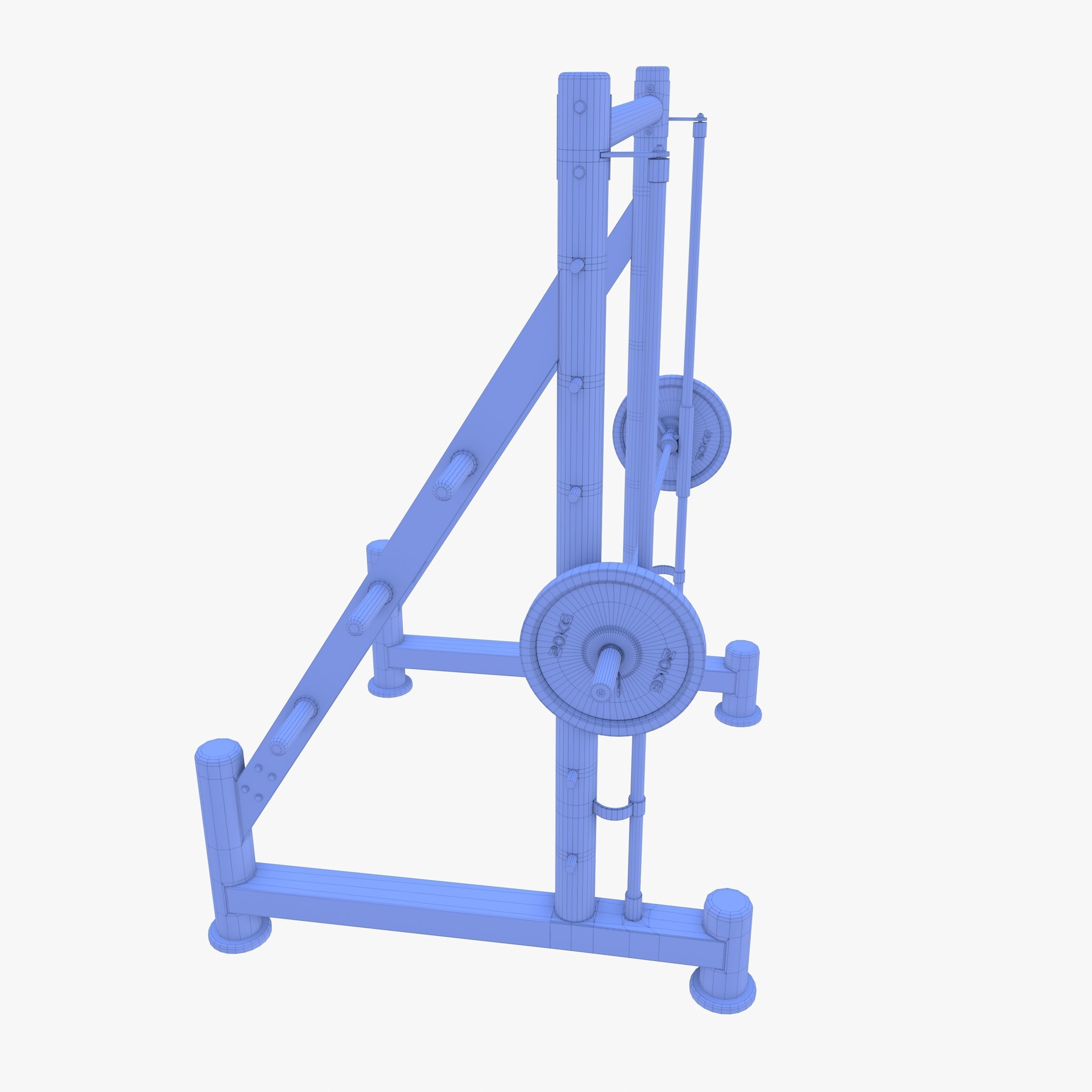Smith machine 3D model_14