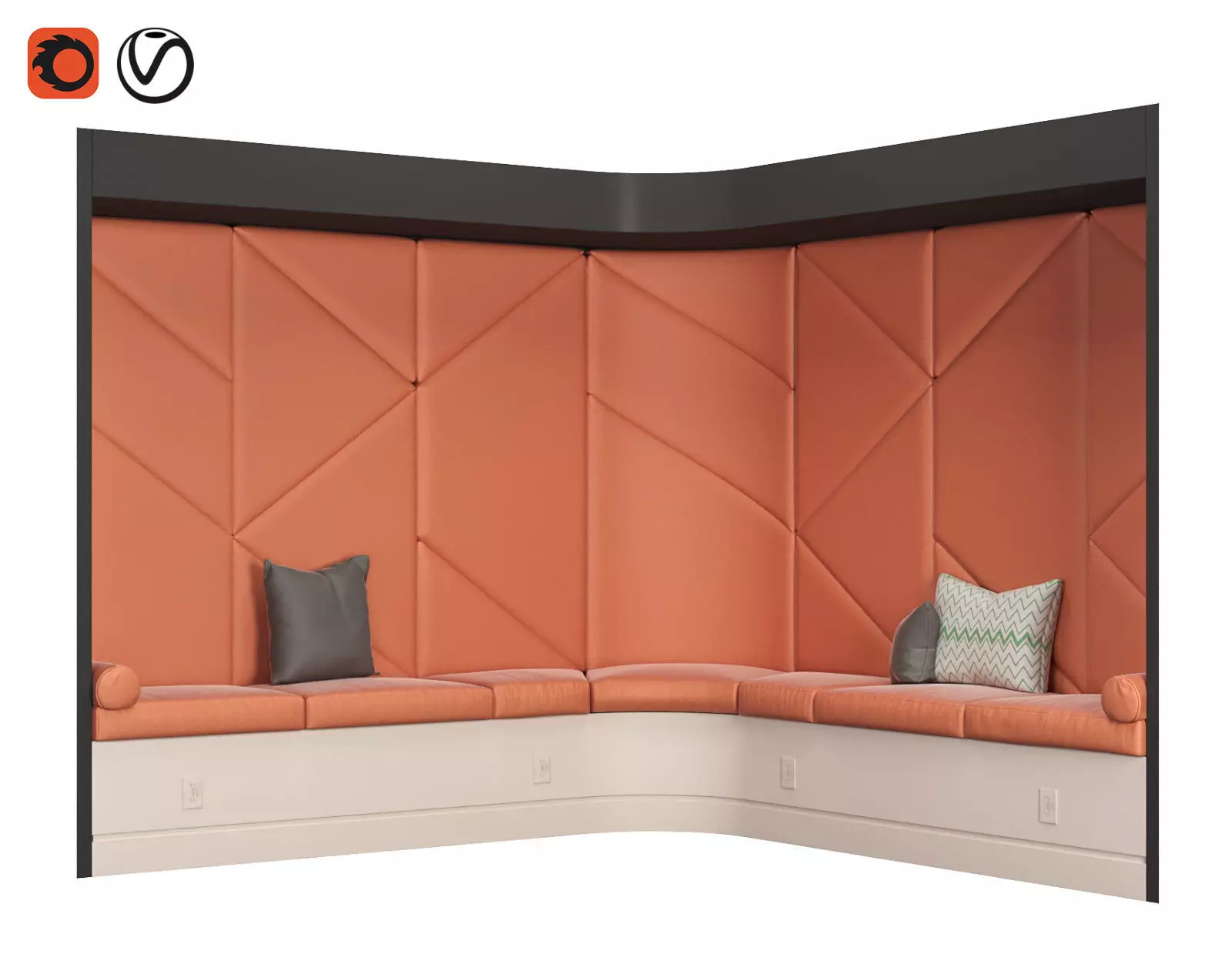 Restaurant and Office Lobi Seating 16 3D model