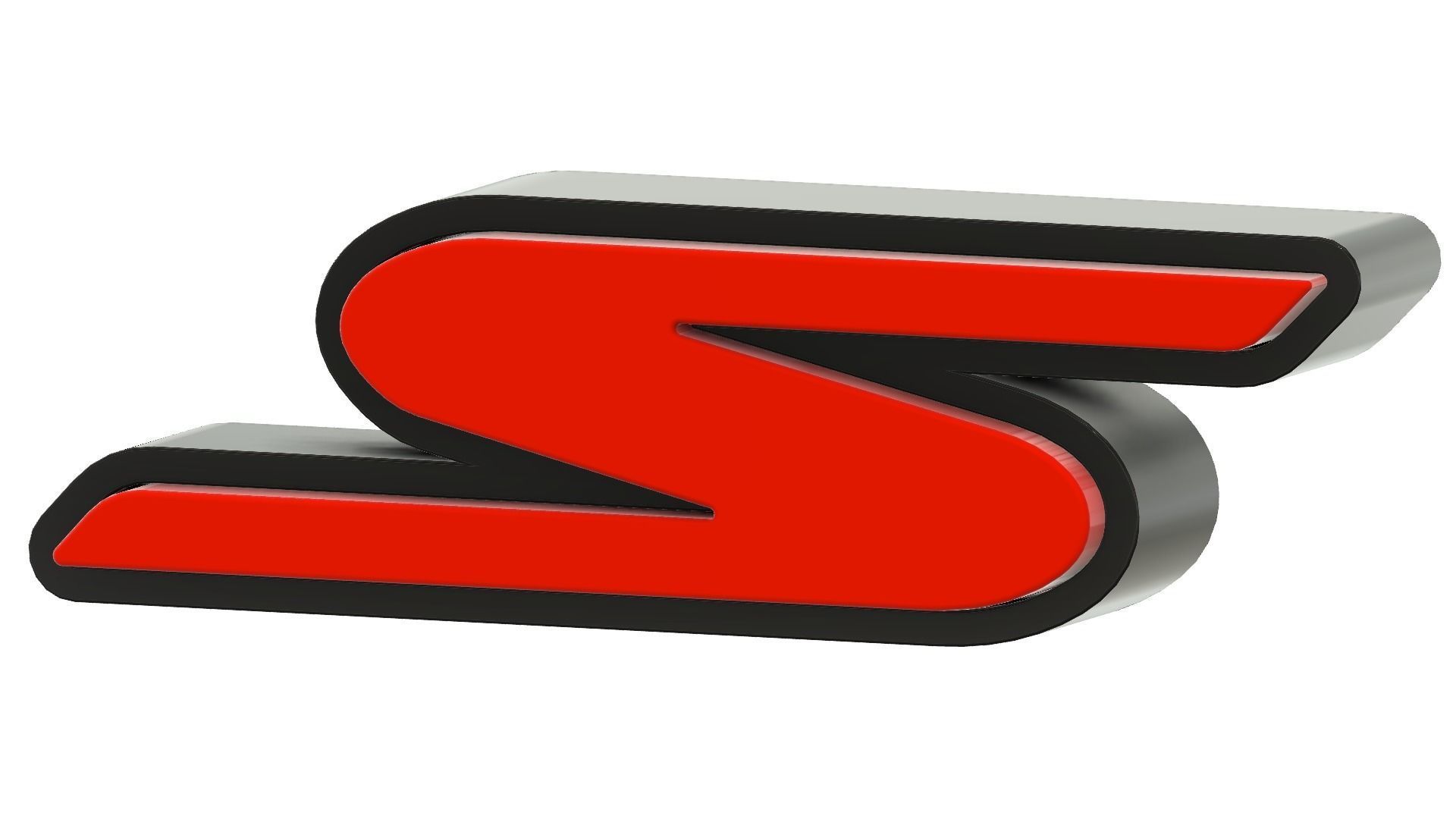 Dodge SRT Big Logo Two Version With Led 3D print model_12