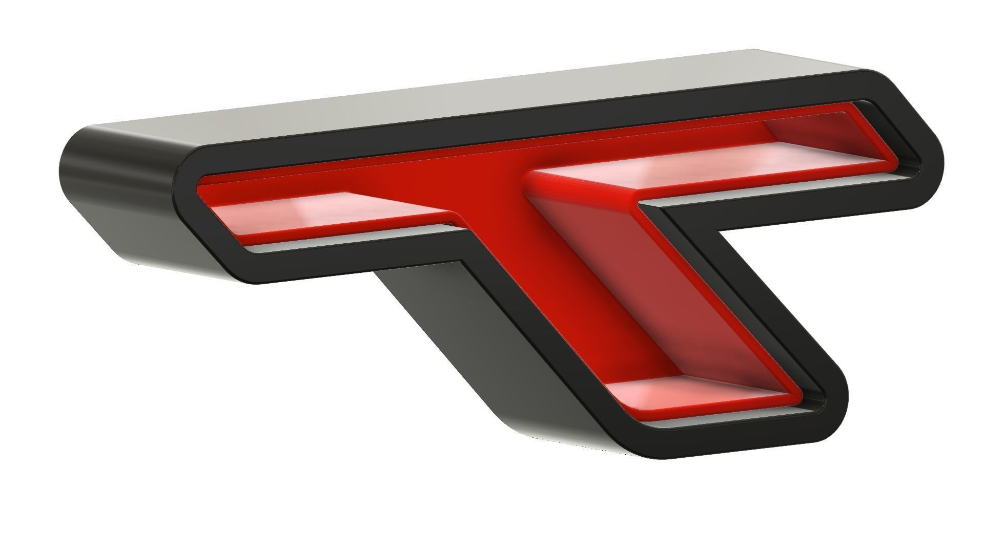 Dodge SRT Big Logo Two Version With Led 3D print model_6