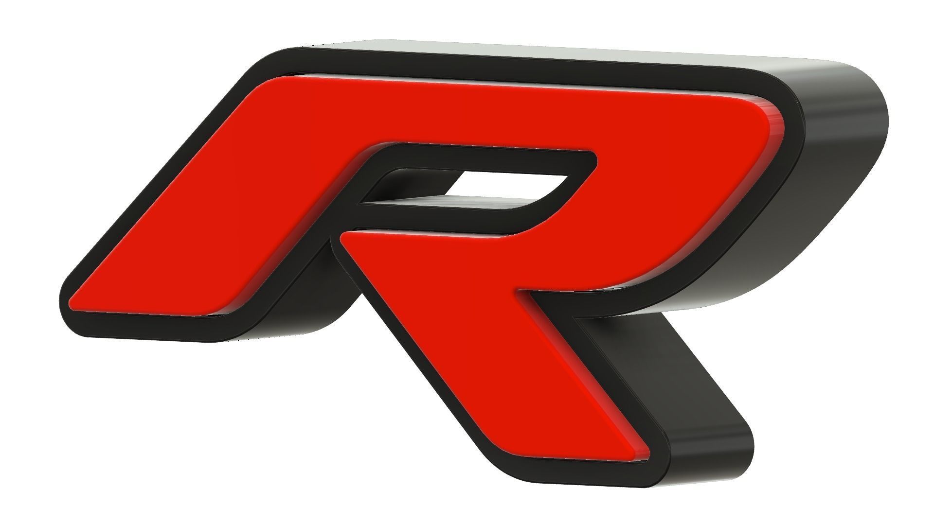 Dodge SRT Big Logo Two Version With Led 3D print model_10
