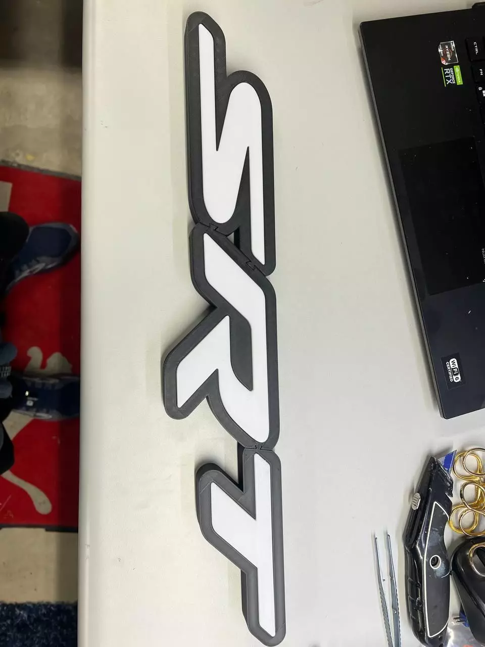 Dodge SRT Big Logo Two Version With Led 3D print model_0