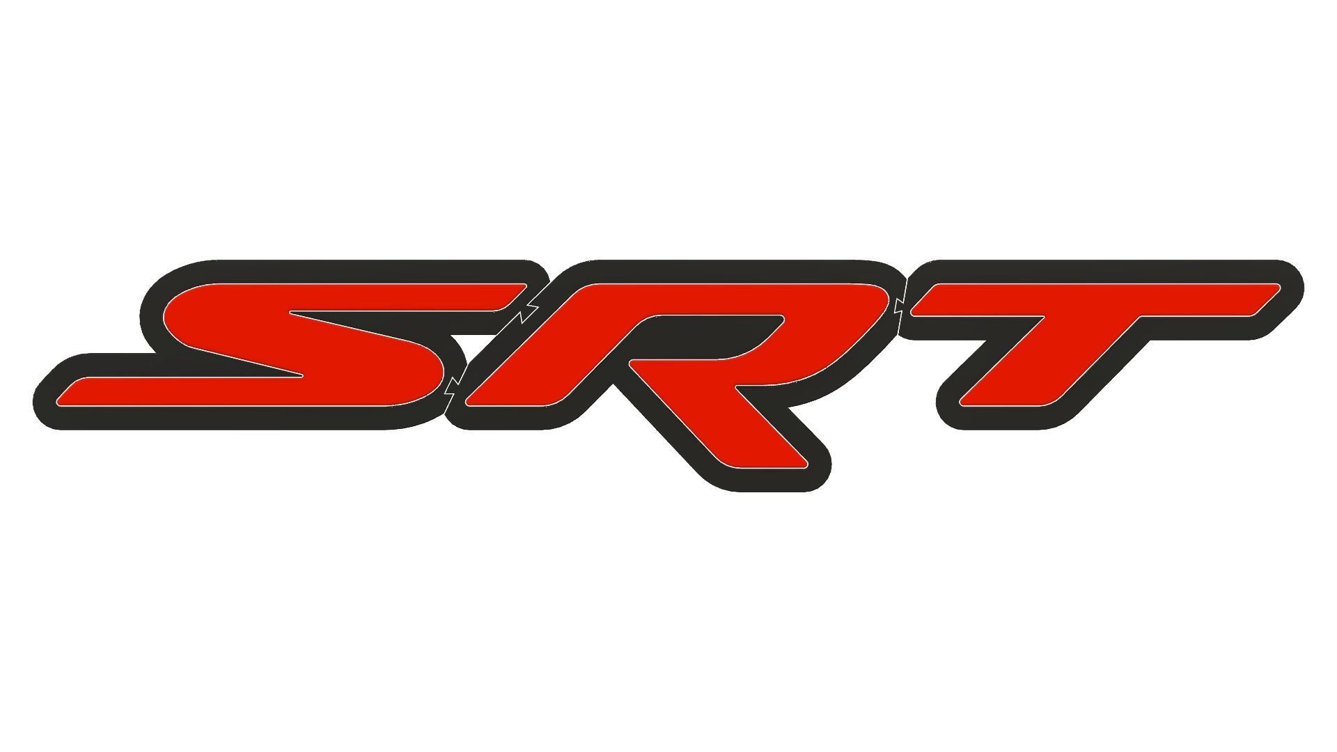 Dodge SRT Big Logo Two Version With Led 3D print model_9