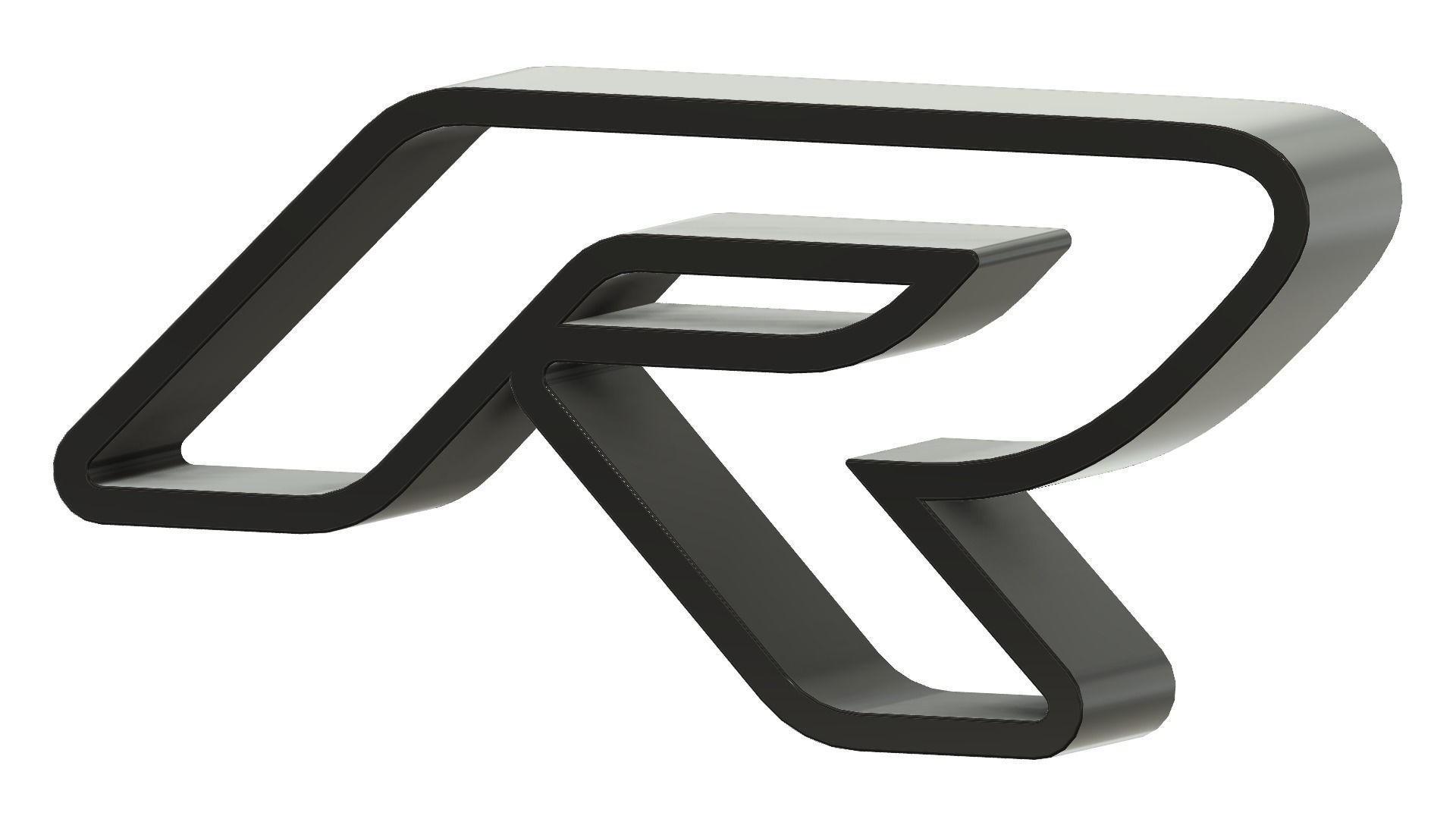 Dodge SRT Big Logo Two Version With Led 3D print model_3