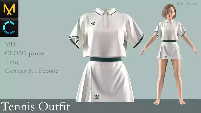 Tennis Outfit Marvelous Designer