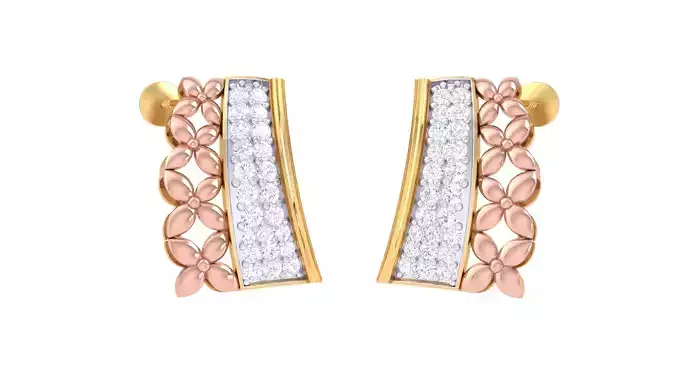 Women Earrings 3dm STL OBJ FBX Renders Details