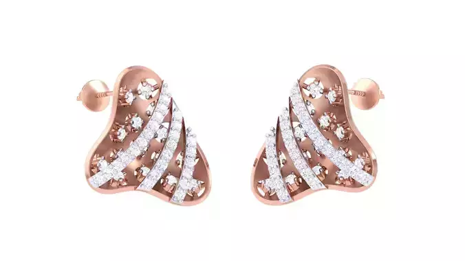 Women Earrings 3dm STL OBJ FBX Renders Details