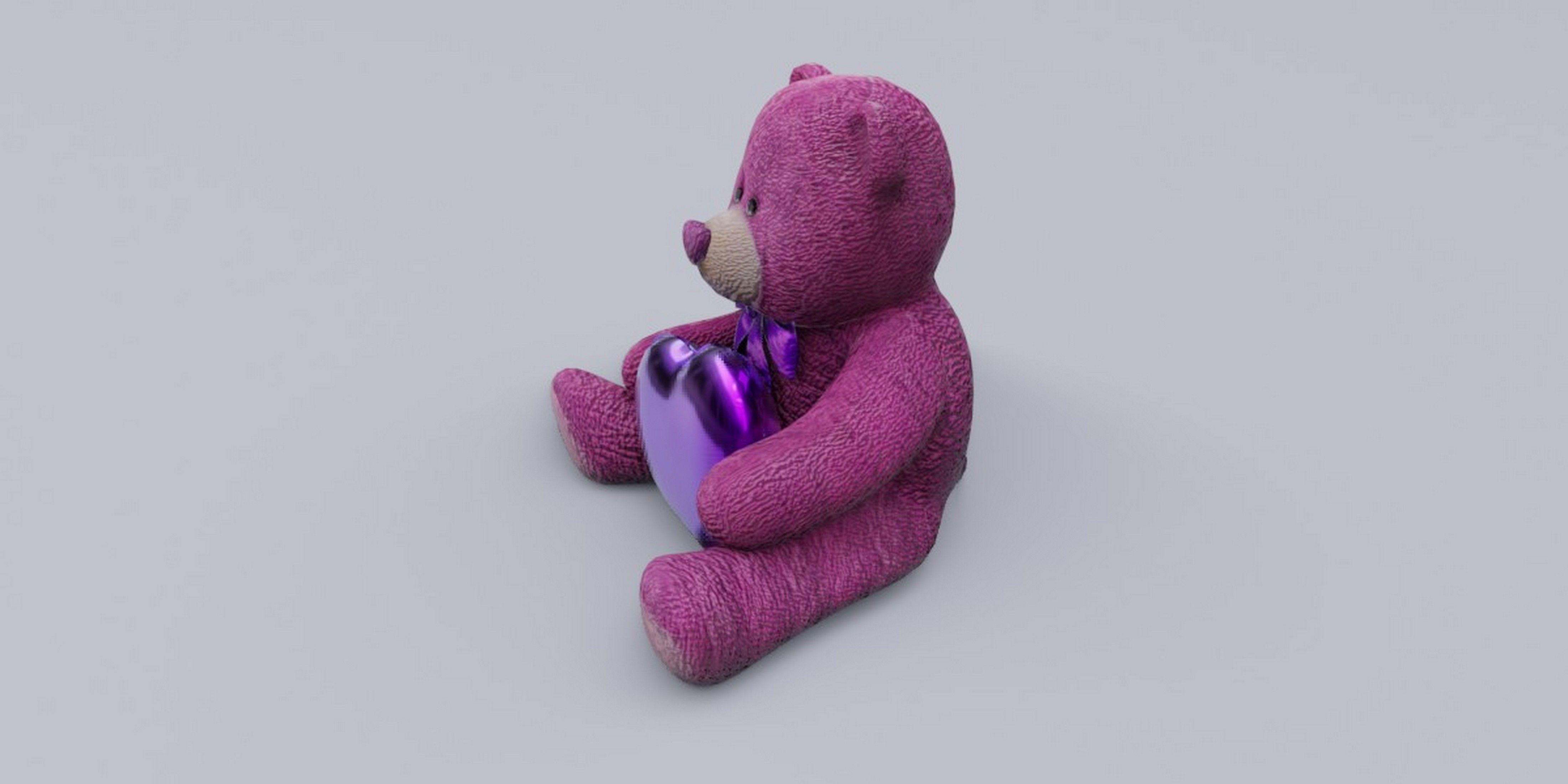 Valentine Bear 3D model_6