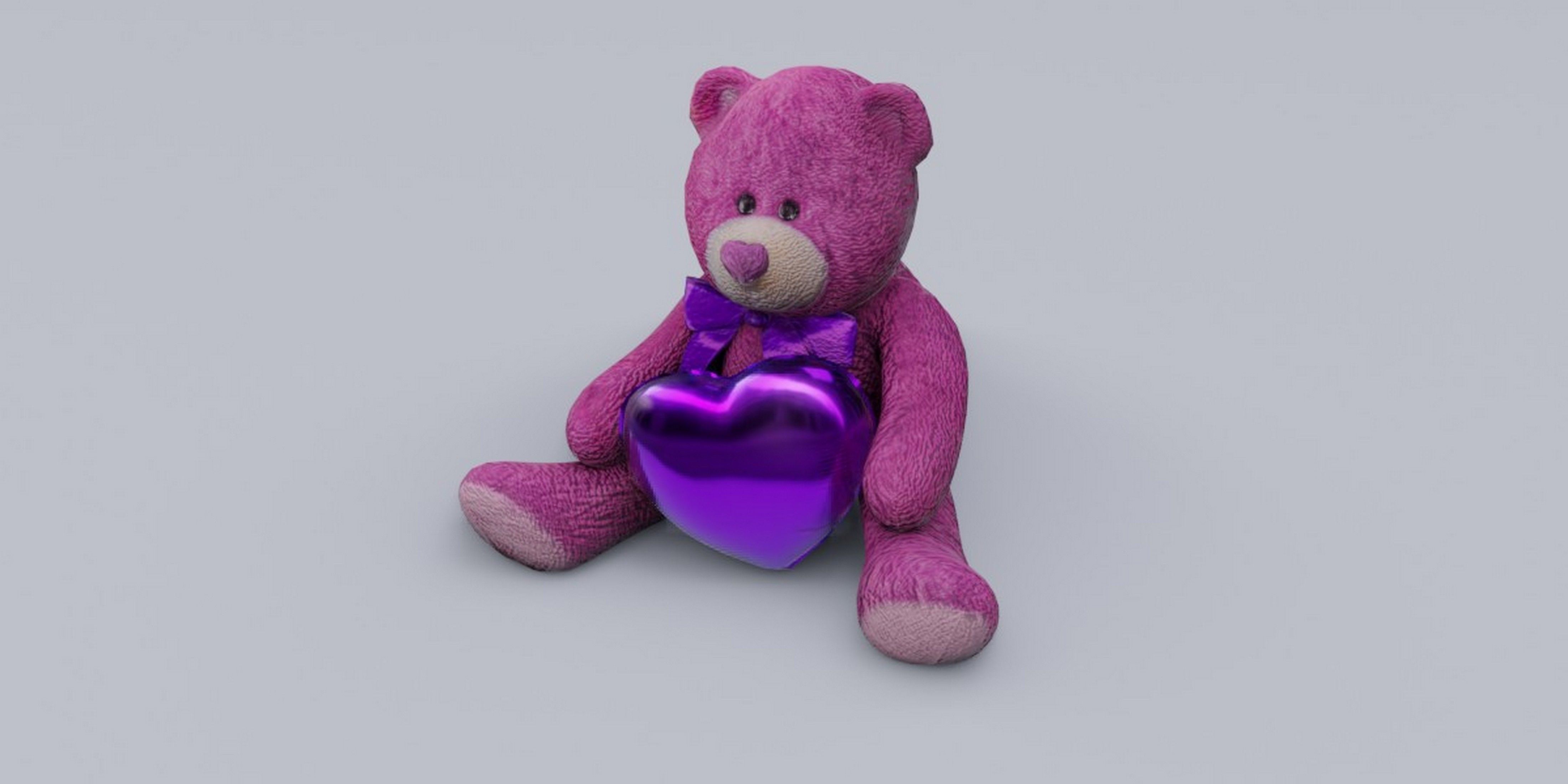 Valentine Bear 3D model_7