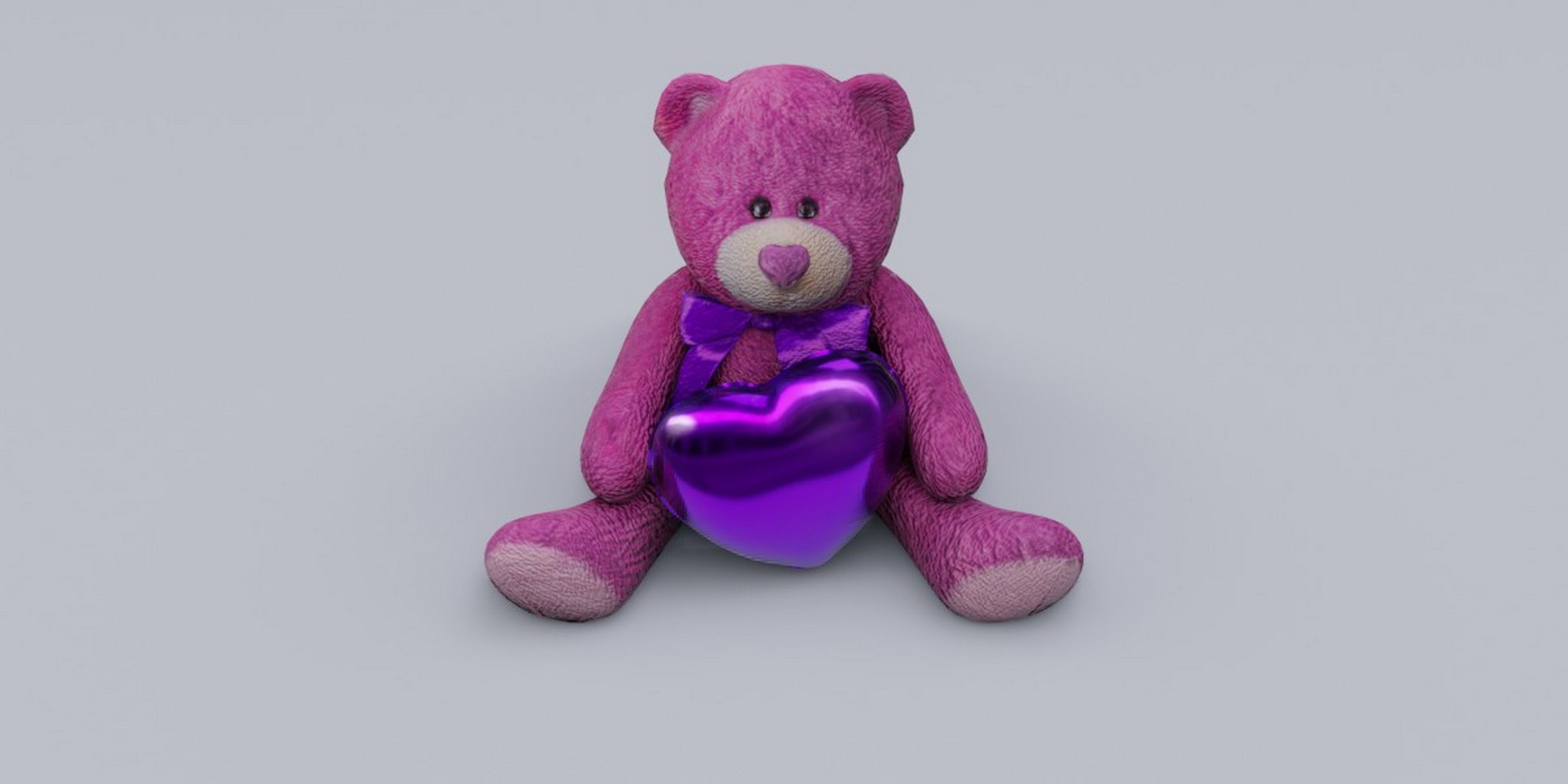 Valentine Bear 3D model_1