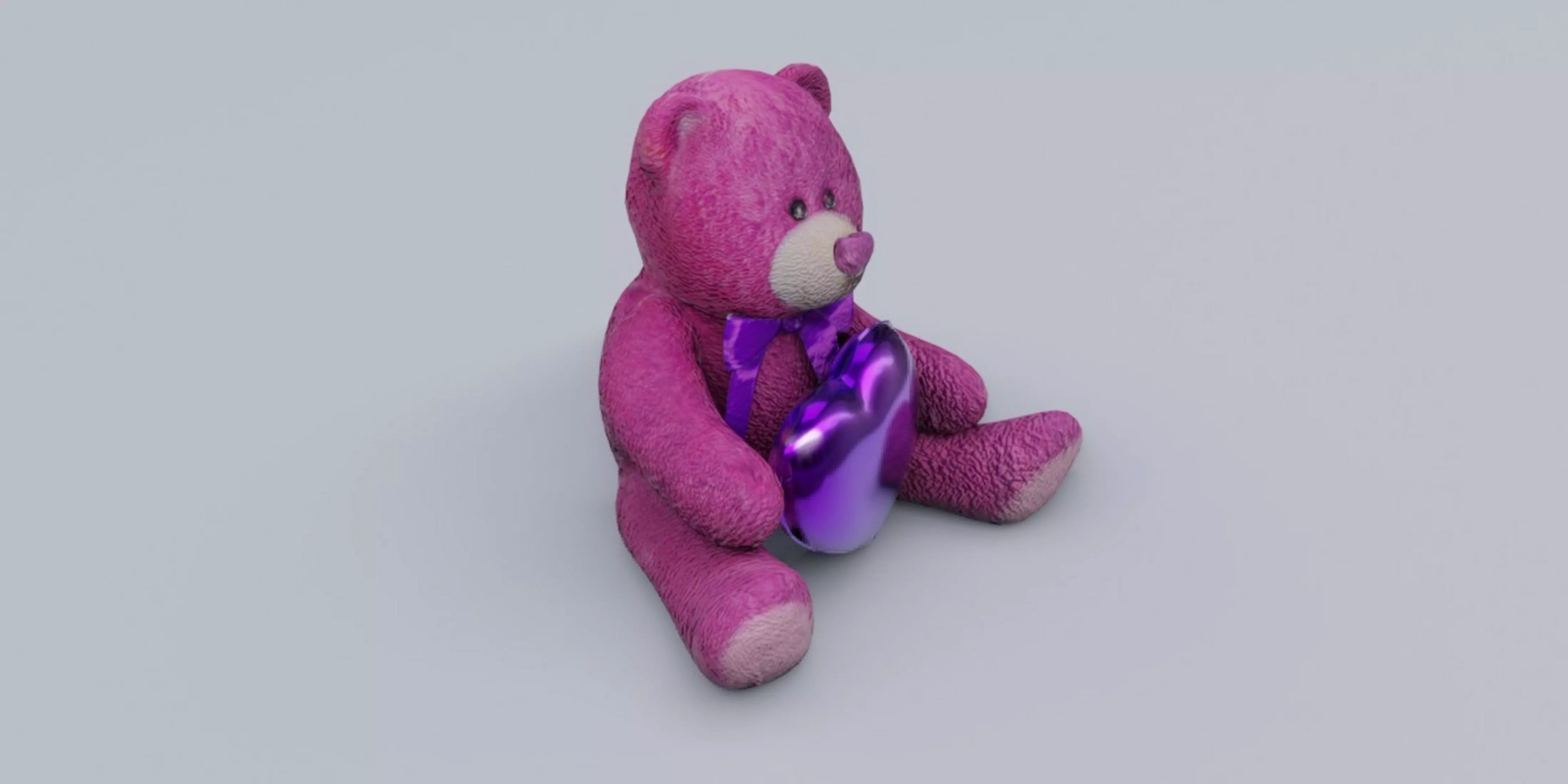 Valentine Bear 3D model_0