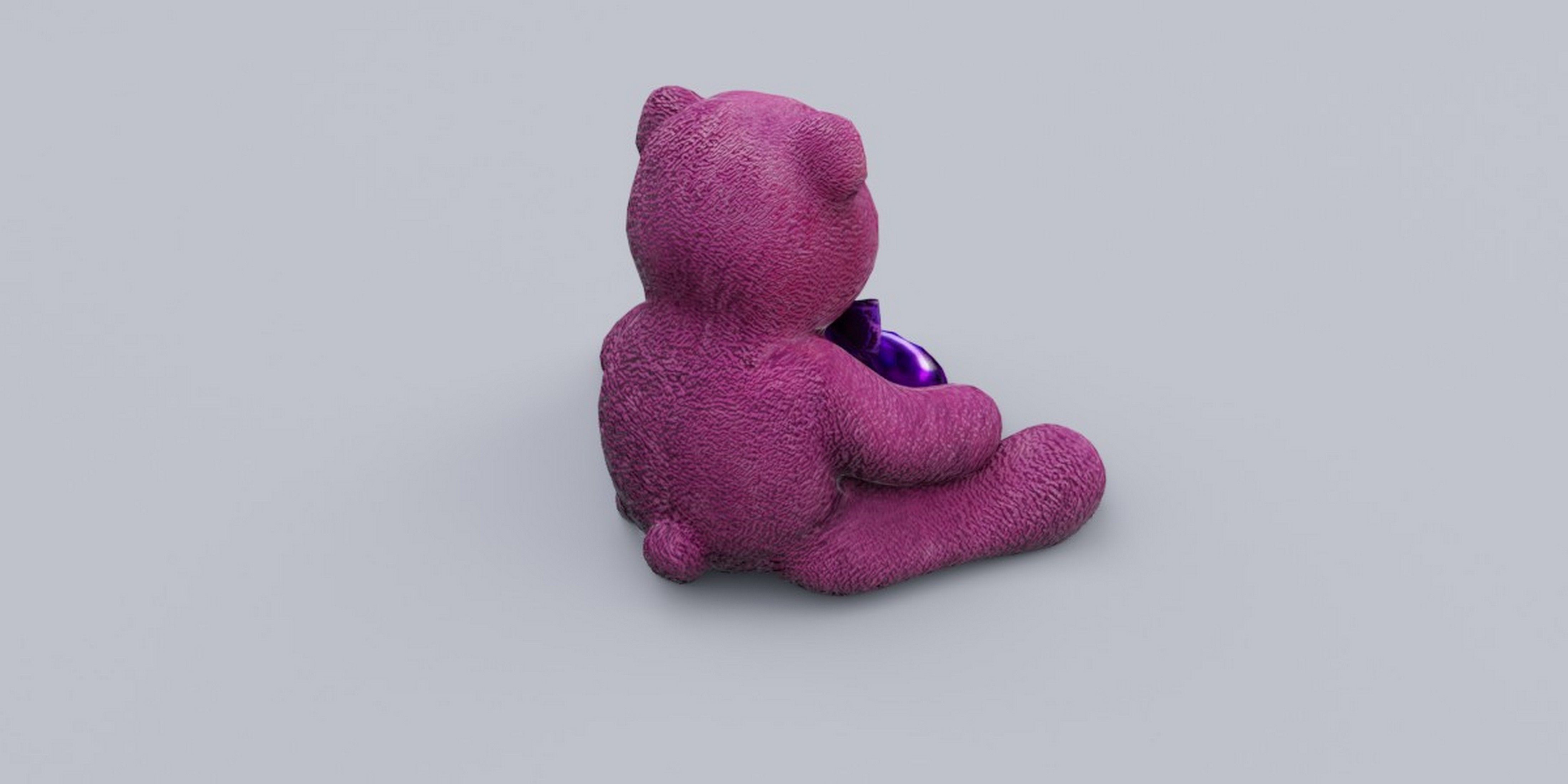 Valentine Bear 3D model_3