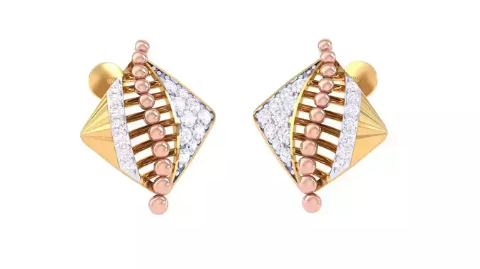 Women Earrings 3dm STL OBJ FBX Renders Details