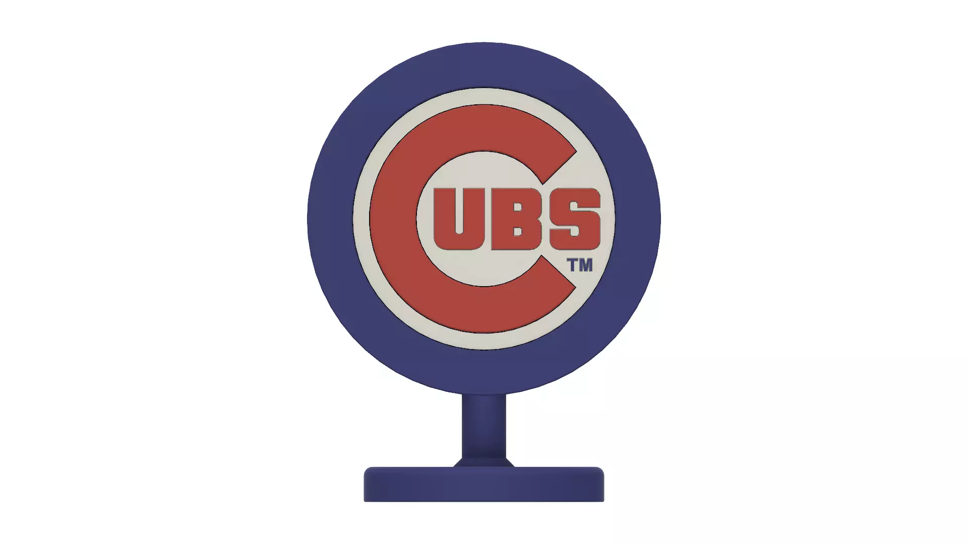Chicago Cubs Stand Logo 3D print model