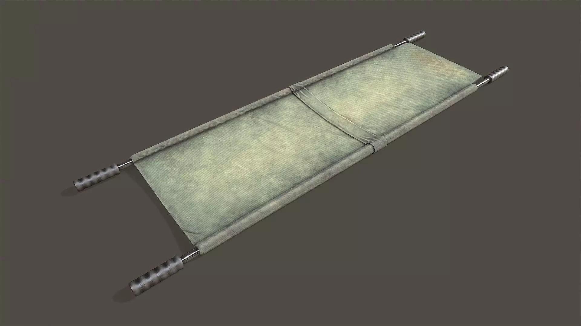 Stretcher piece of cloth Low-poly 3D model_0
