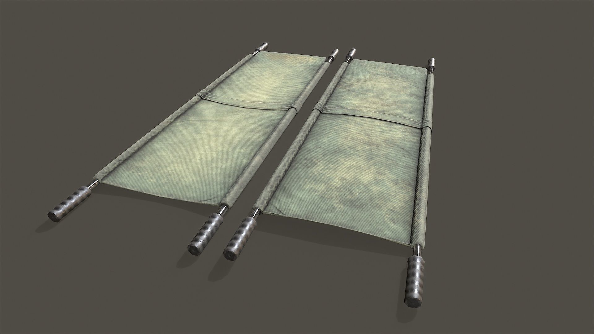 Stretcher piece of cloth Low-poly 3D model_4