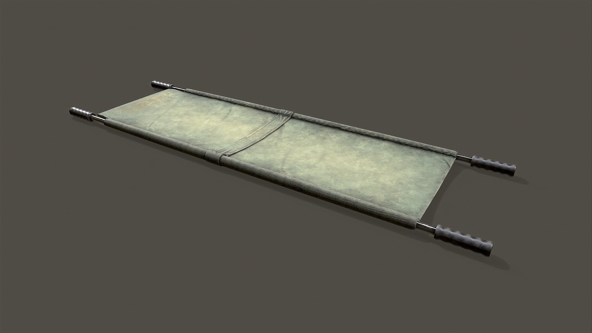 Stretcher piece of cloth Low-poly 3D model_1