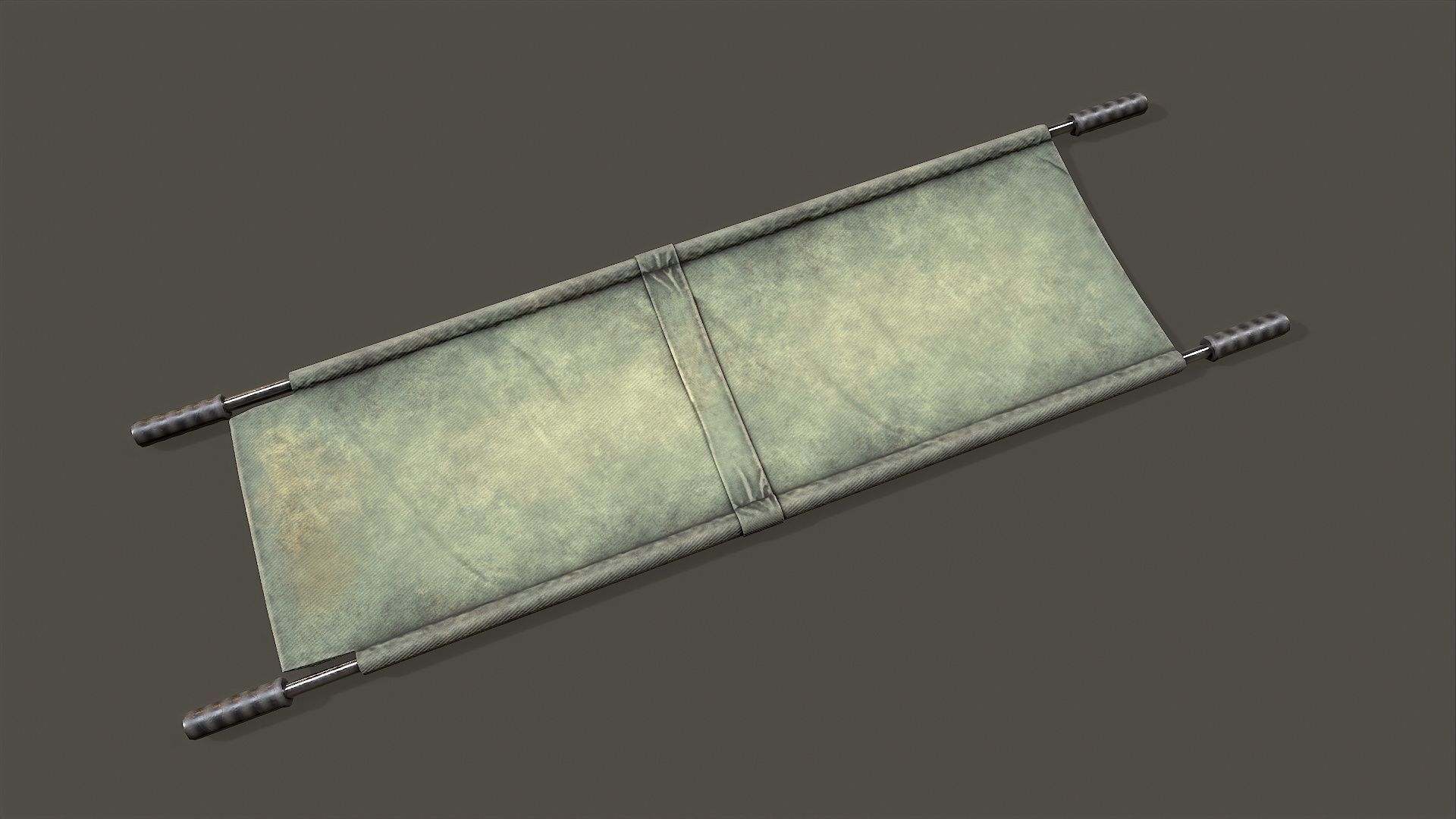 Stretcher piece of cloth Low-poly 3D model_2