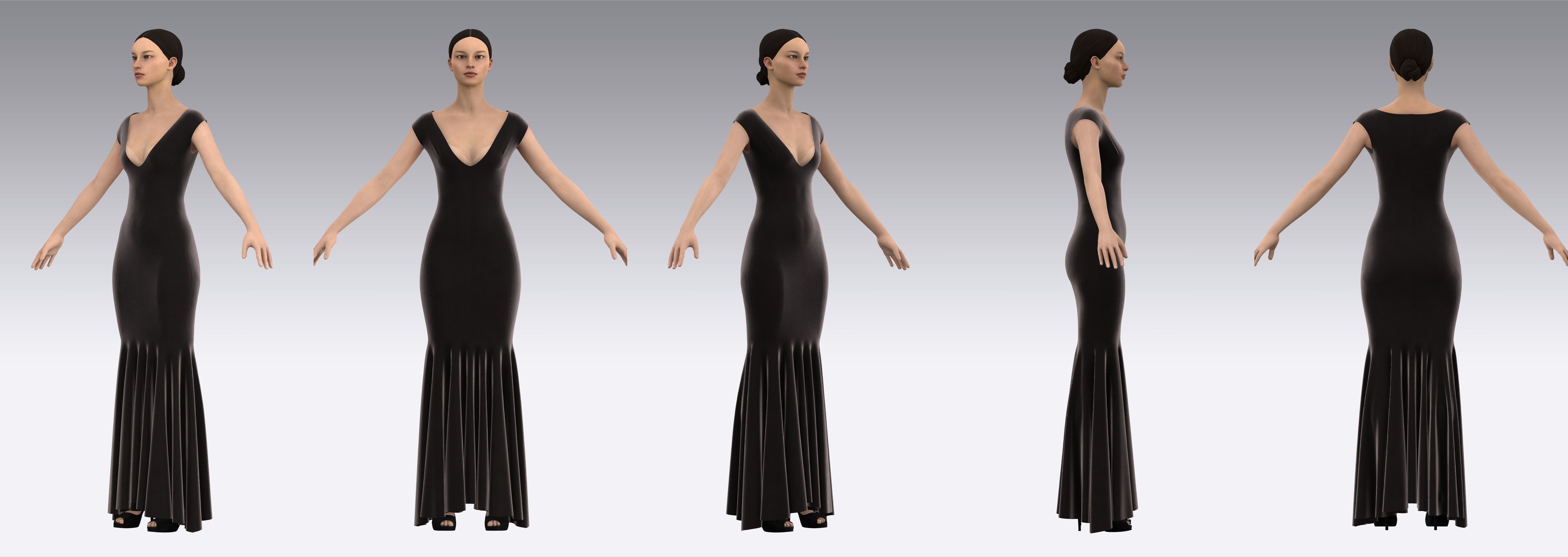 Dress Outfits MD CLO 3D ZPRJ ZPAC project files 3D model_4