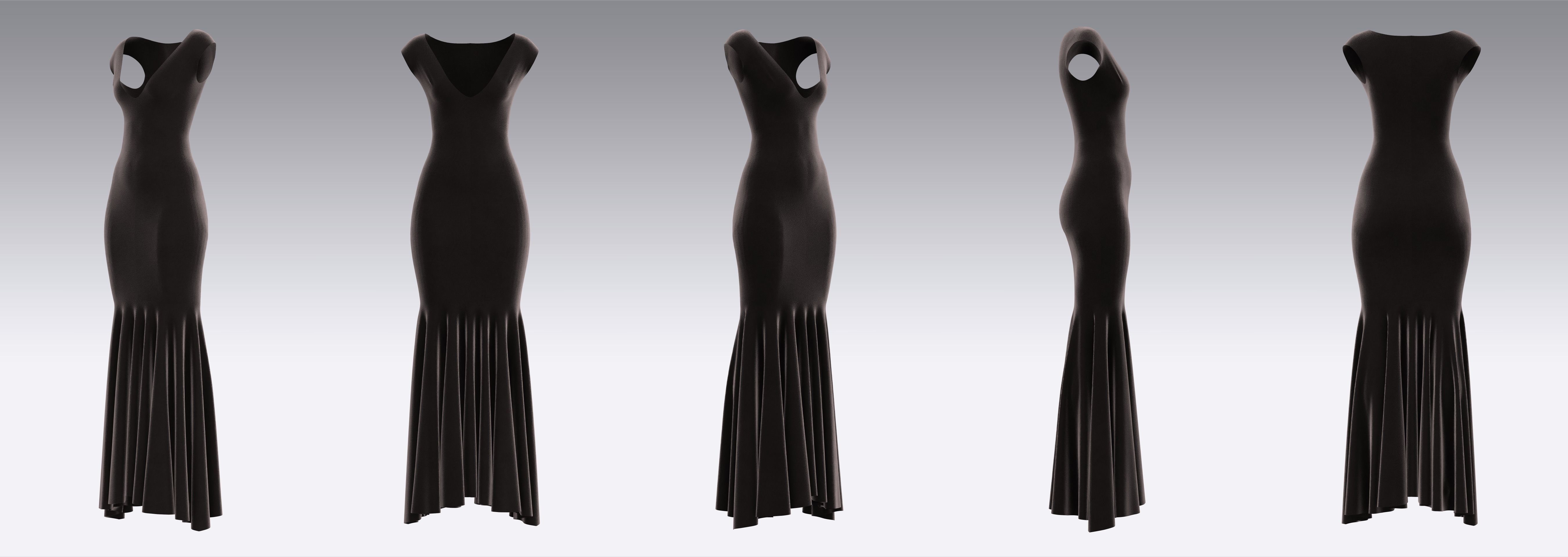 Dress Outfits MD CLO 3D ZPRJ ZPAC project files 3D model_5