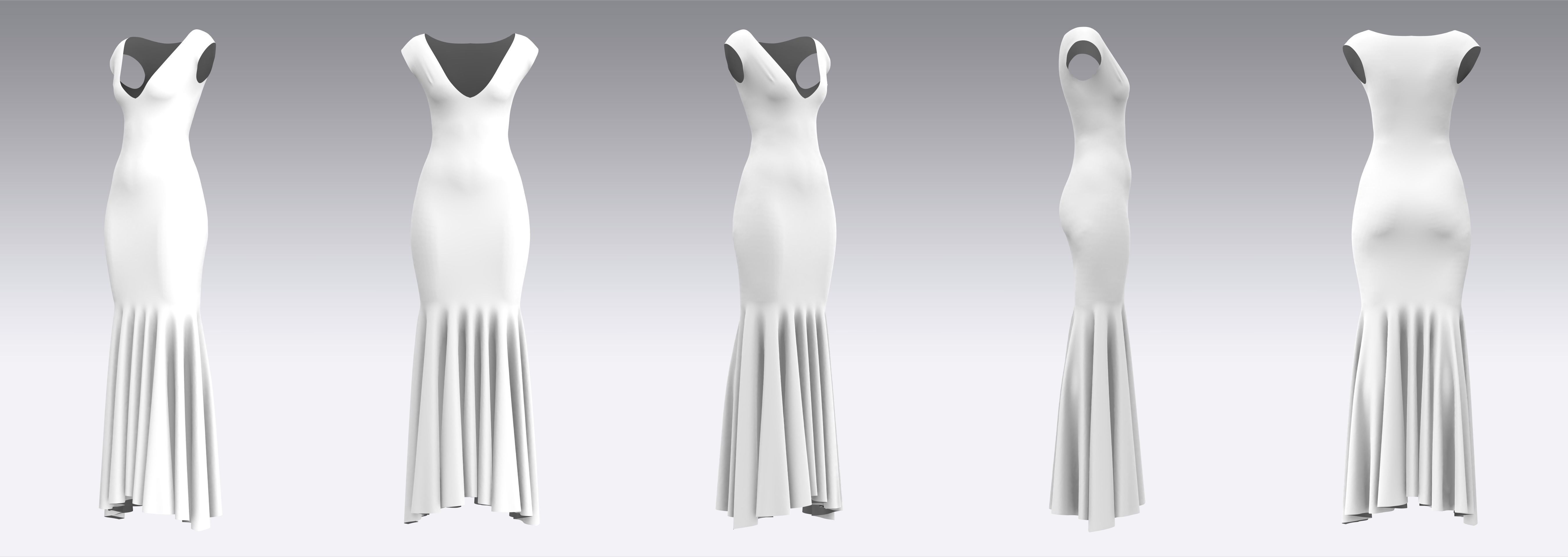 Dress Outfits MD CLO 3D ZPRJ ZPAC project files 3D model_7