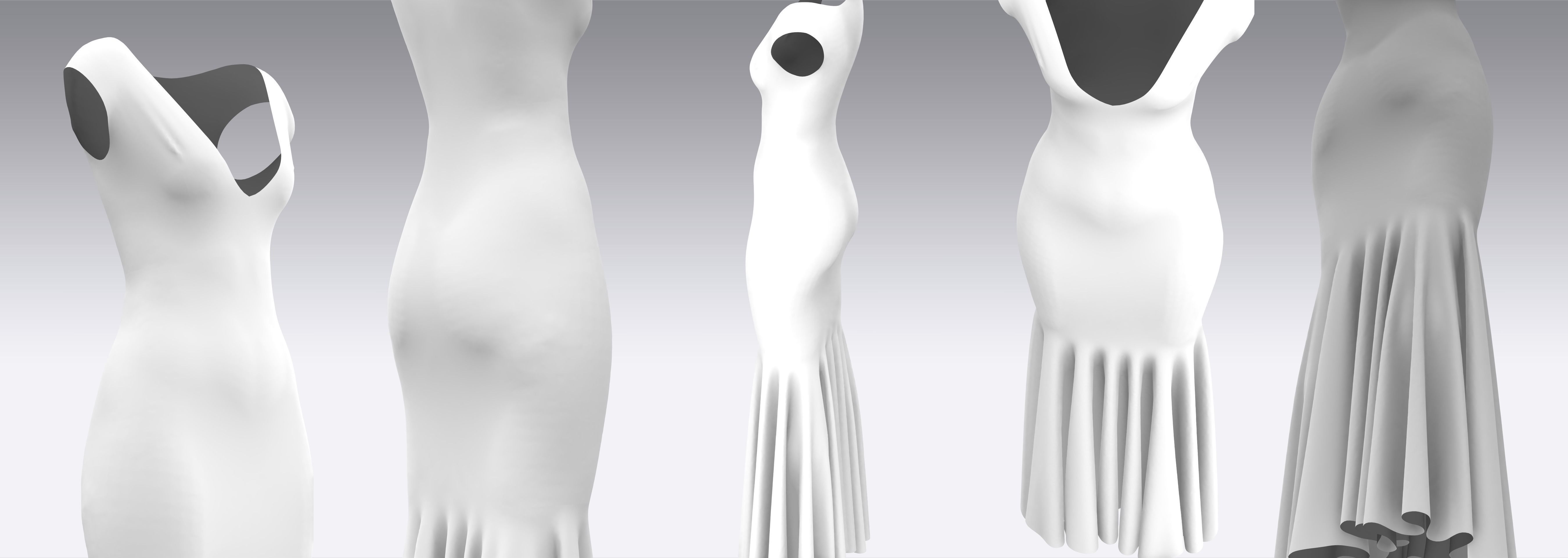 Dress Outfits MD CLO 3D ZPRJ ZPAC project files 3D model_6