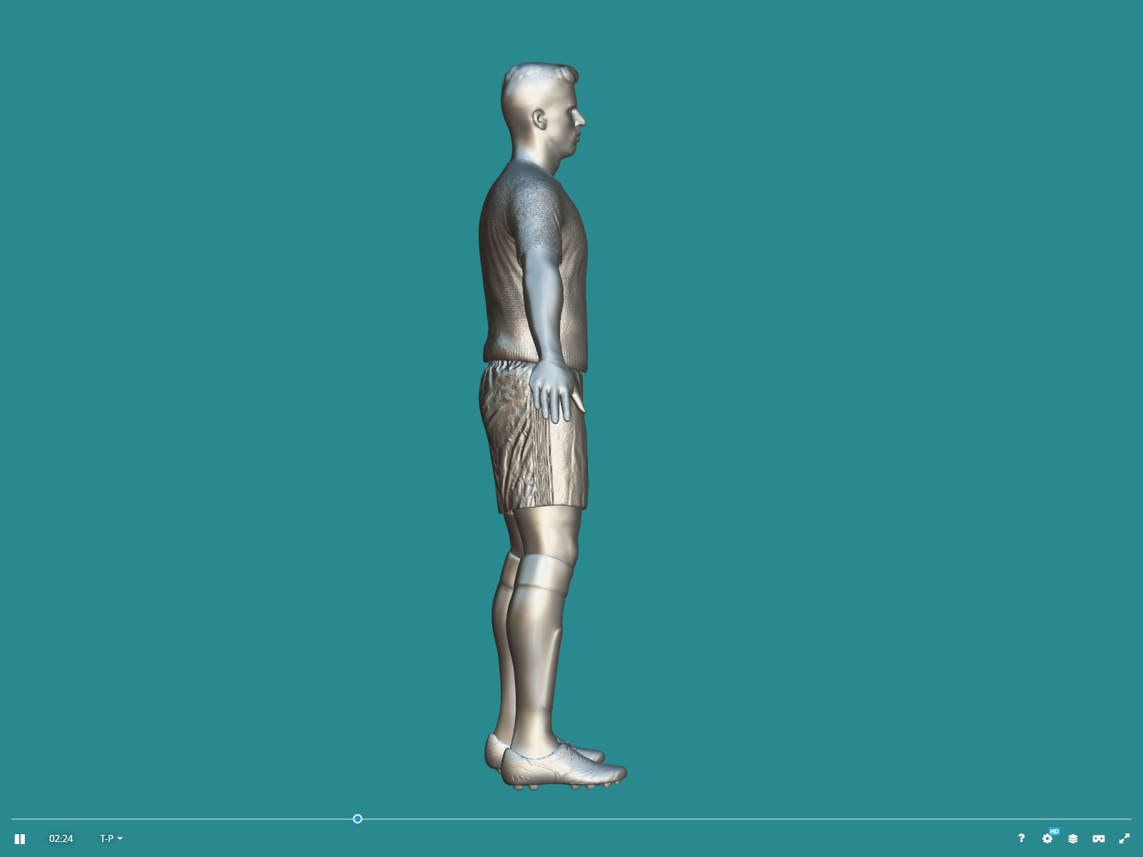 Cancelo Manchester City 3D model_2