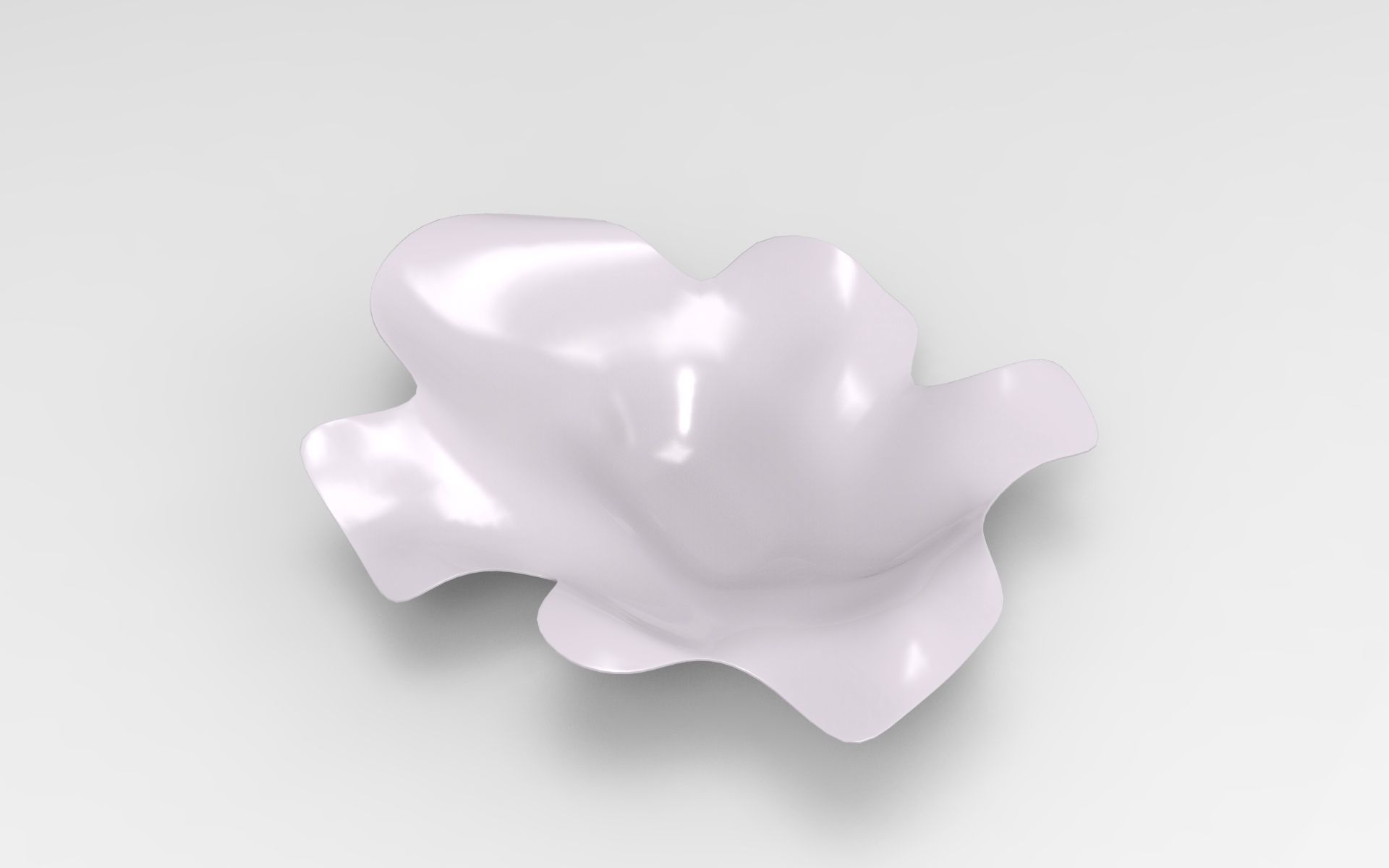 Sheet Vase Low-poly 3D model_1