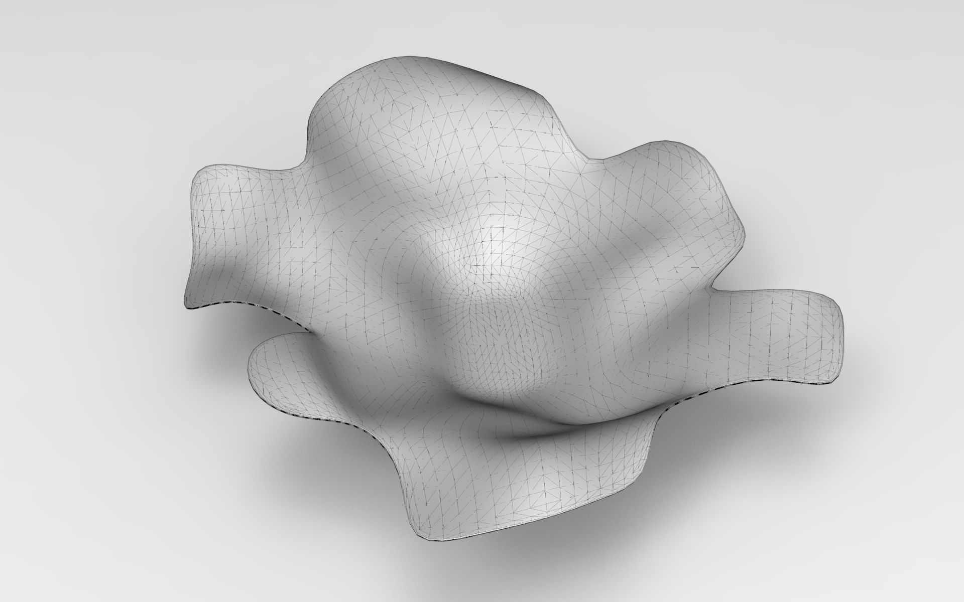 Sheet Vase Low-poly 3D model_5