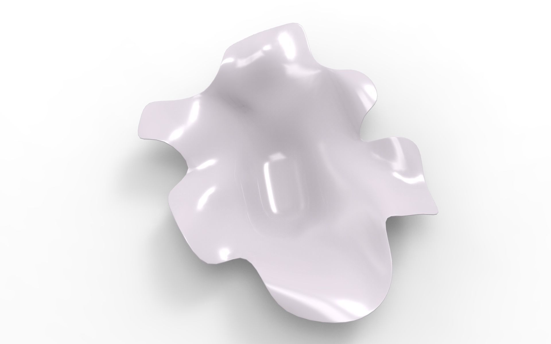 Sheet Vase Low-poly 3D model_3