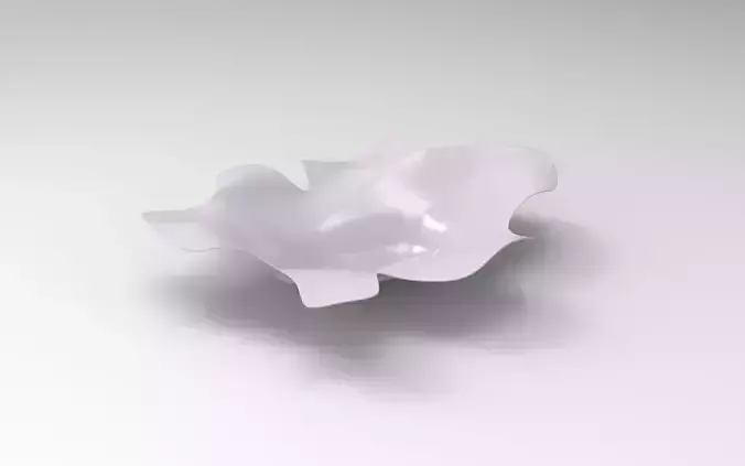 Sheet Vase Low-poly 3D model