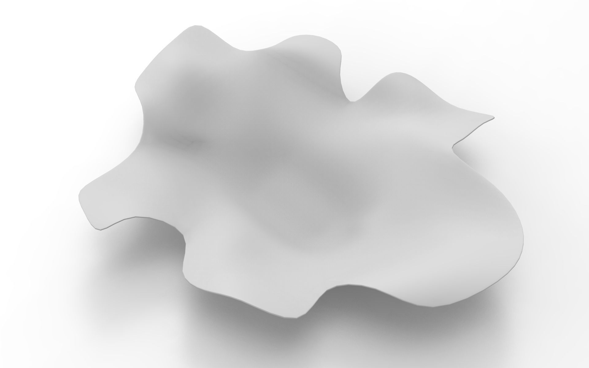 Sheet Vase Low-poly 3D model_7