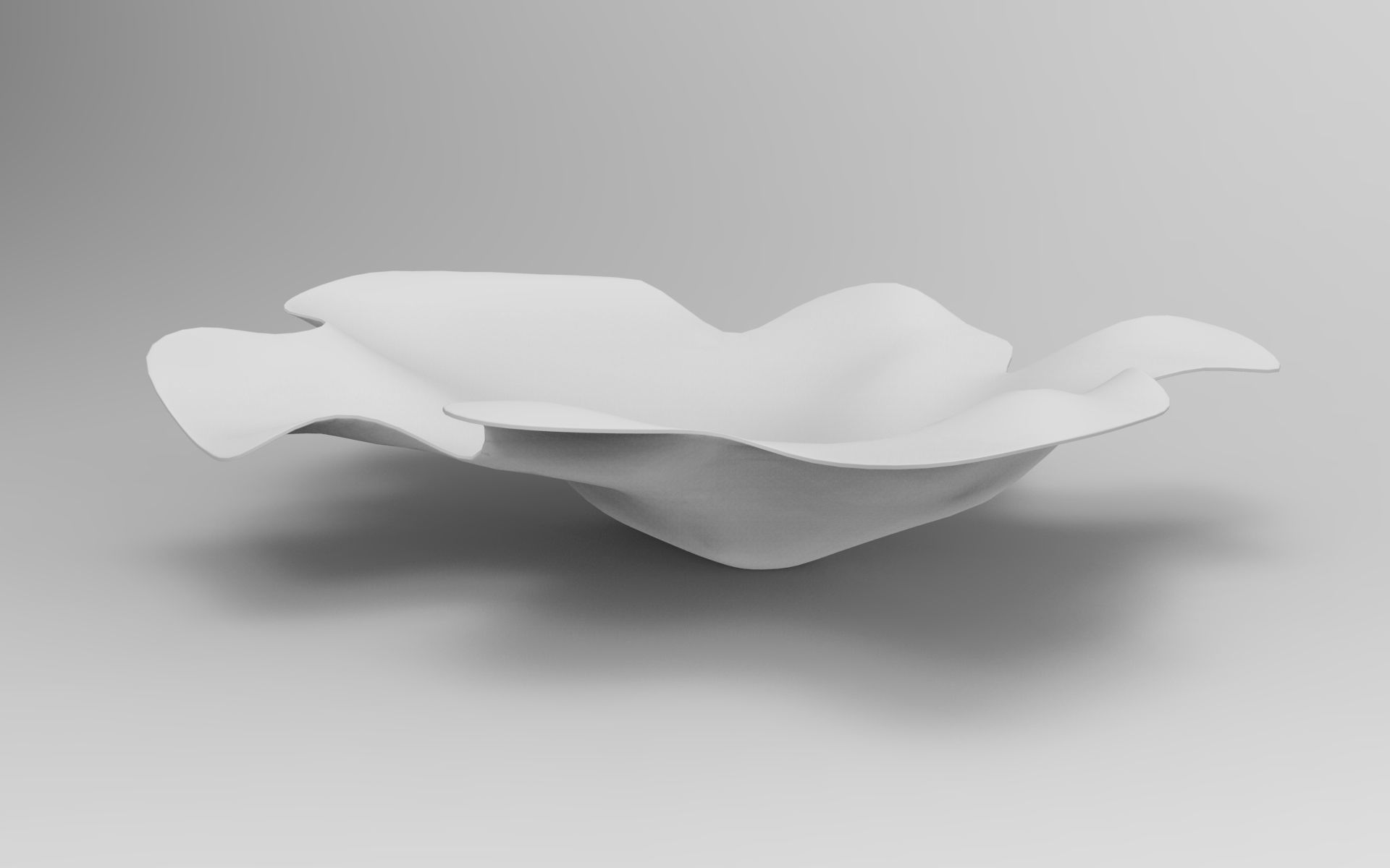 Sheet Vase Low-poly 3D model_8