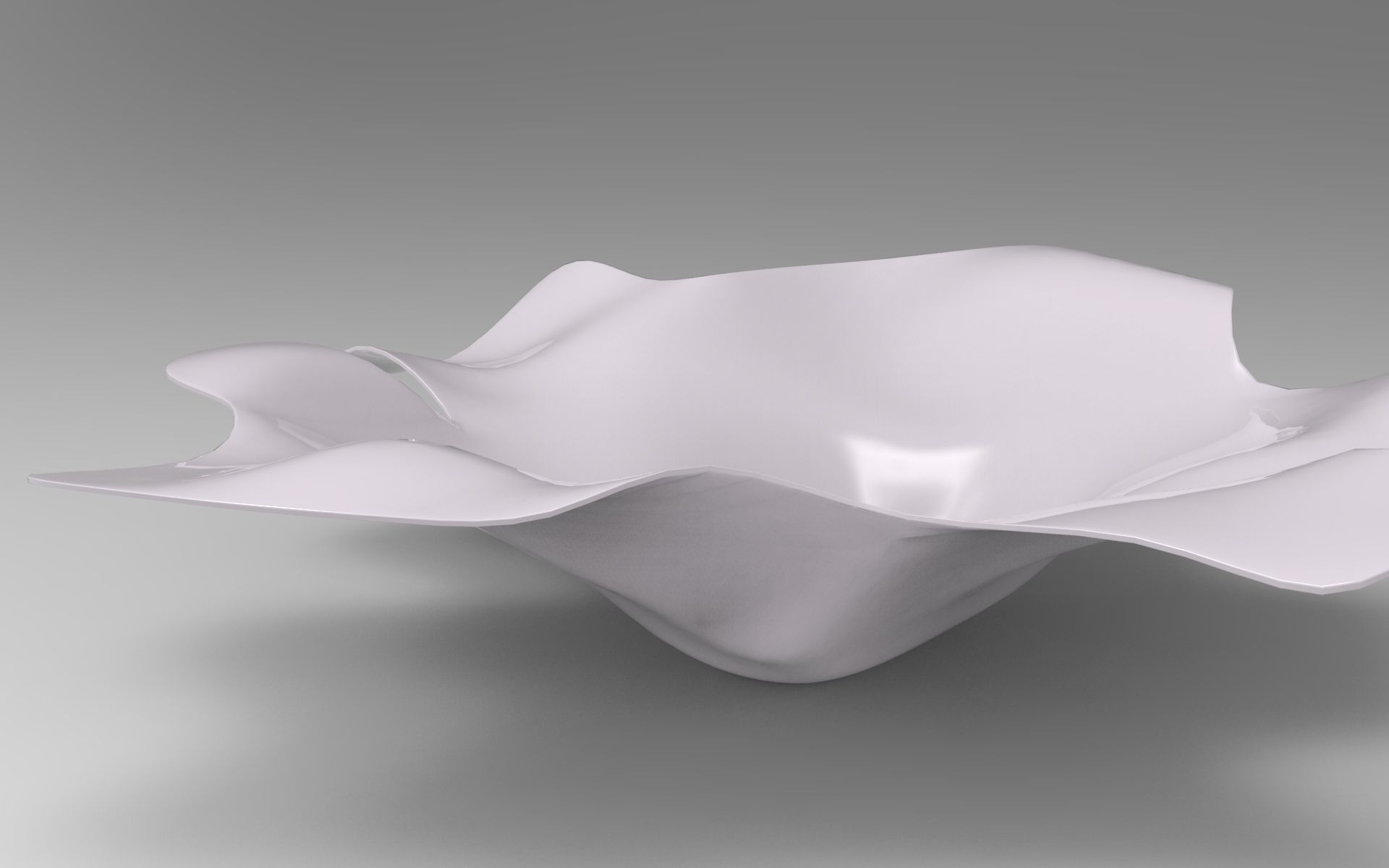 Sheet Vase Low-poly 3D model_4