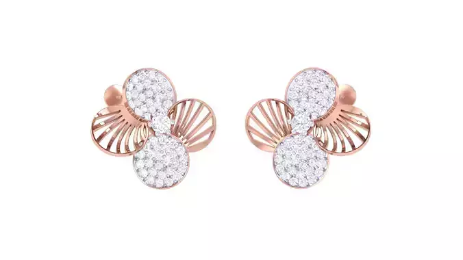 Women Earrings 3dm STL OBJ FBX Renders Details