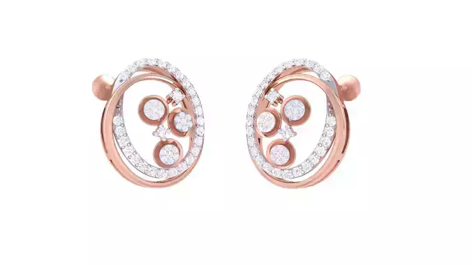 Women Earrings 3dm STL OBJ FBX Renders Details